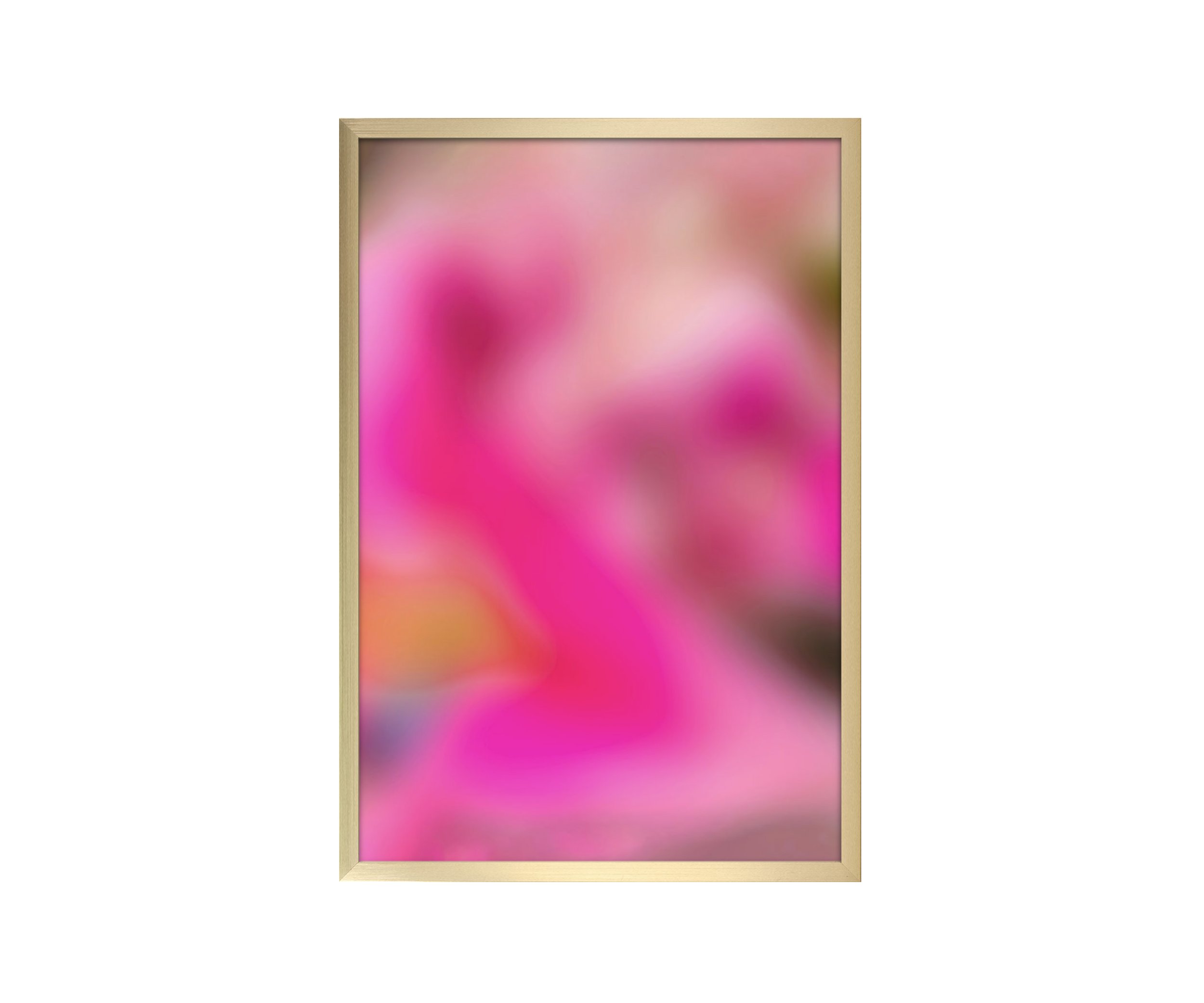 Stargazer Lilly, gold frame, by Ceil Diskin