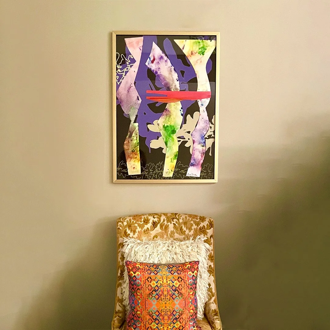 Hula with antique chair