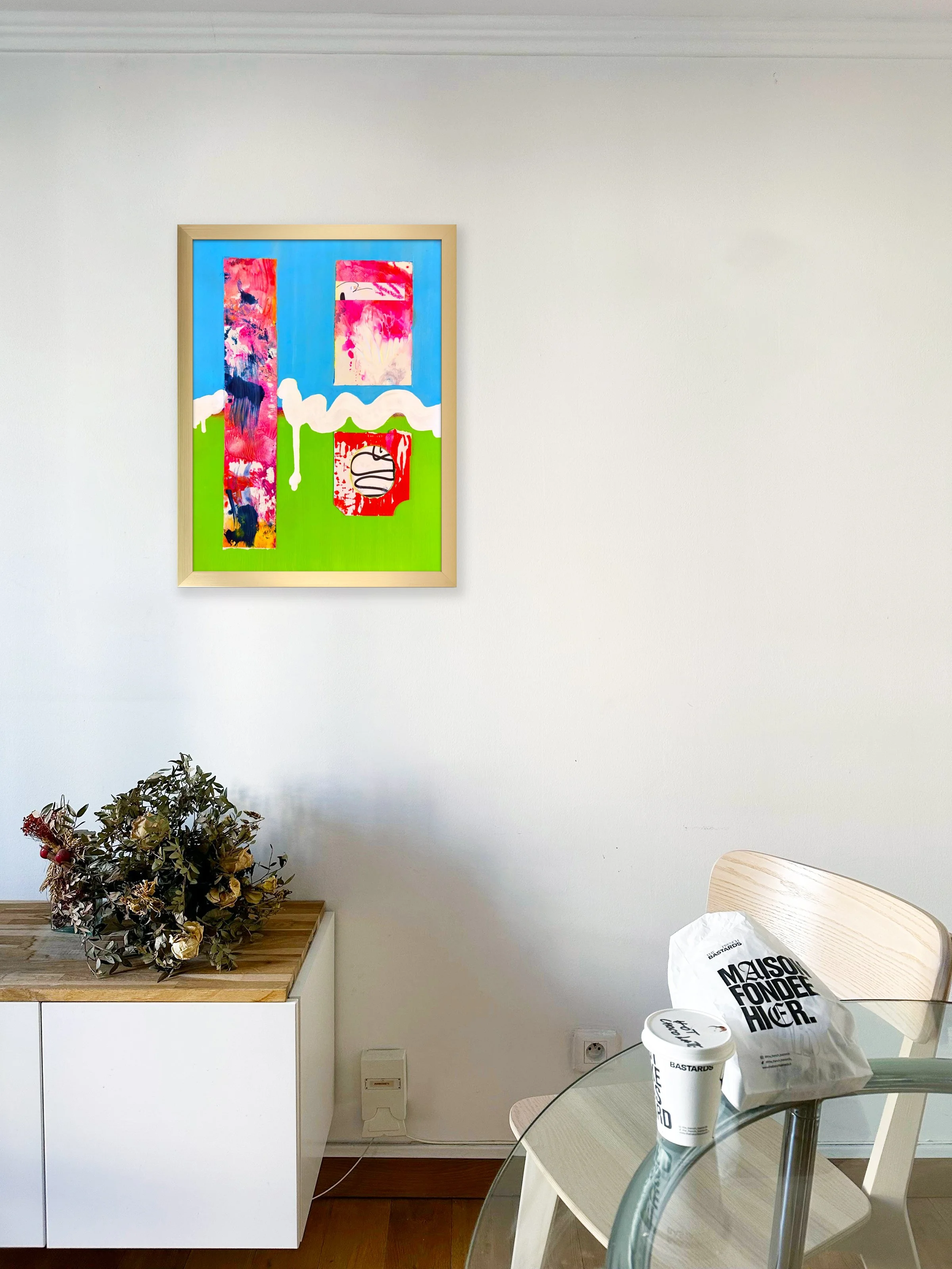 It Came & It Went in gold frame in scene by Ceil Diskin 2025