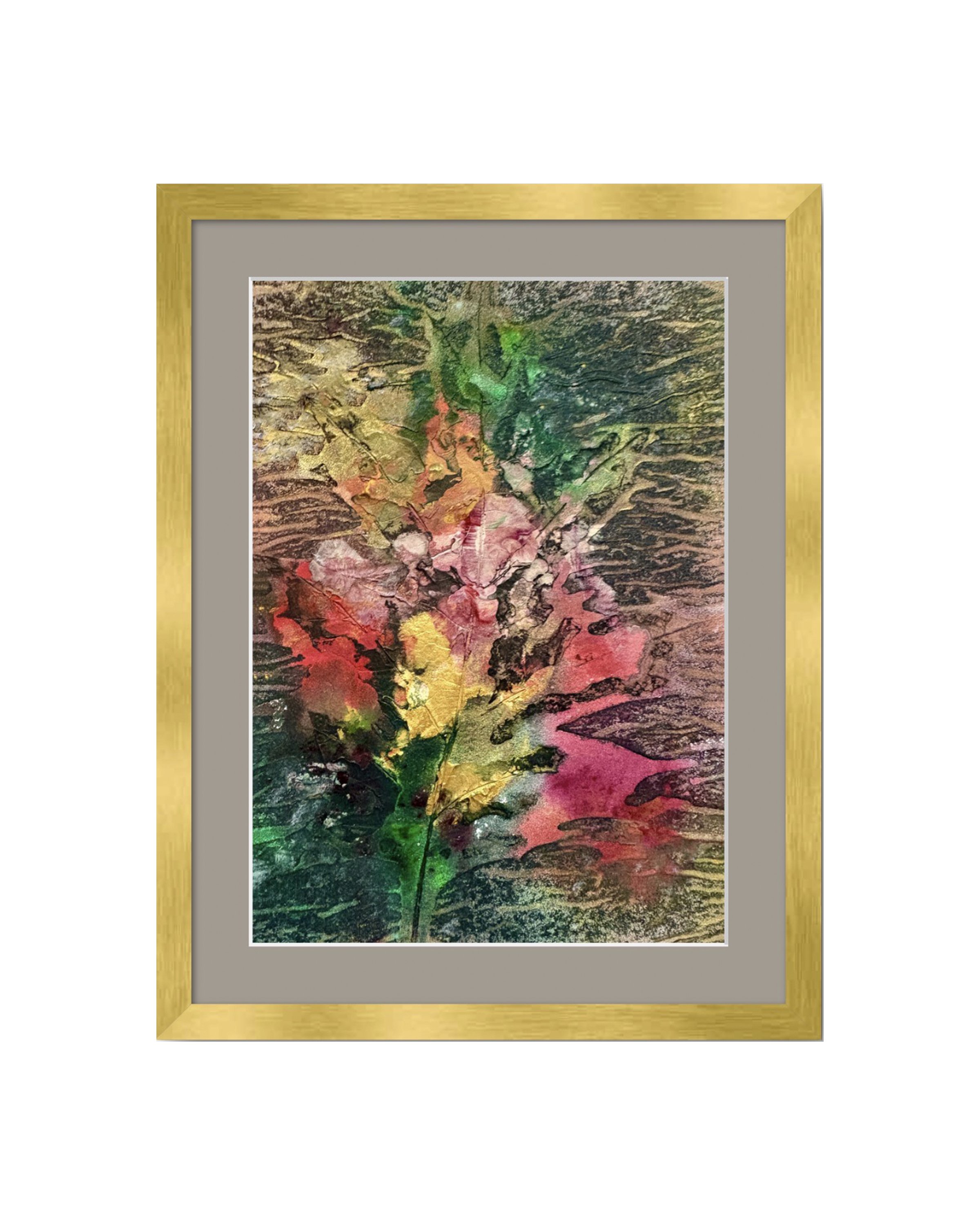 Centrality 10x14 gold frame Cotswald Grey mat
