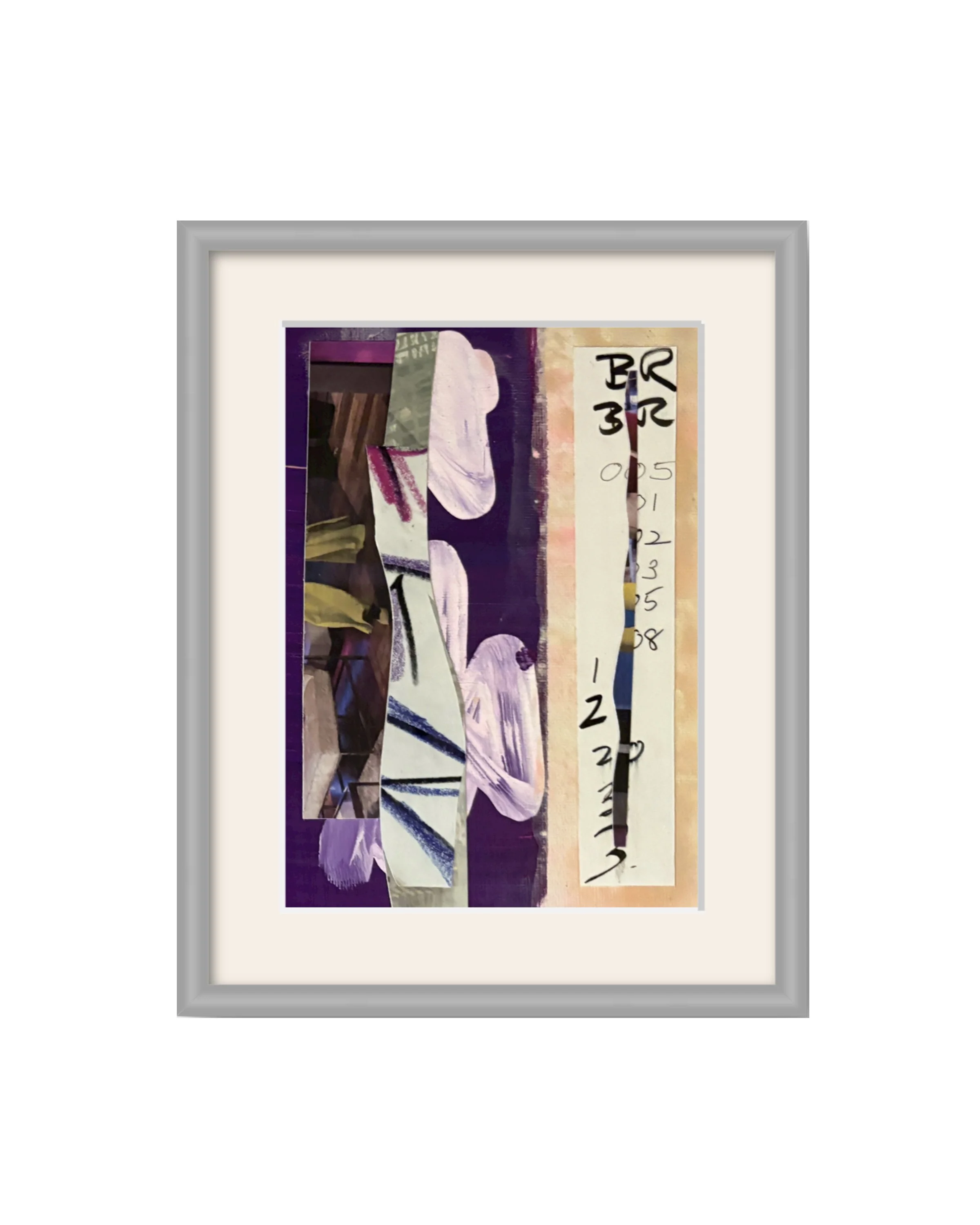 BR 123. 5x7 collage print, matted & framed. Ceil Diskin-2025.