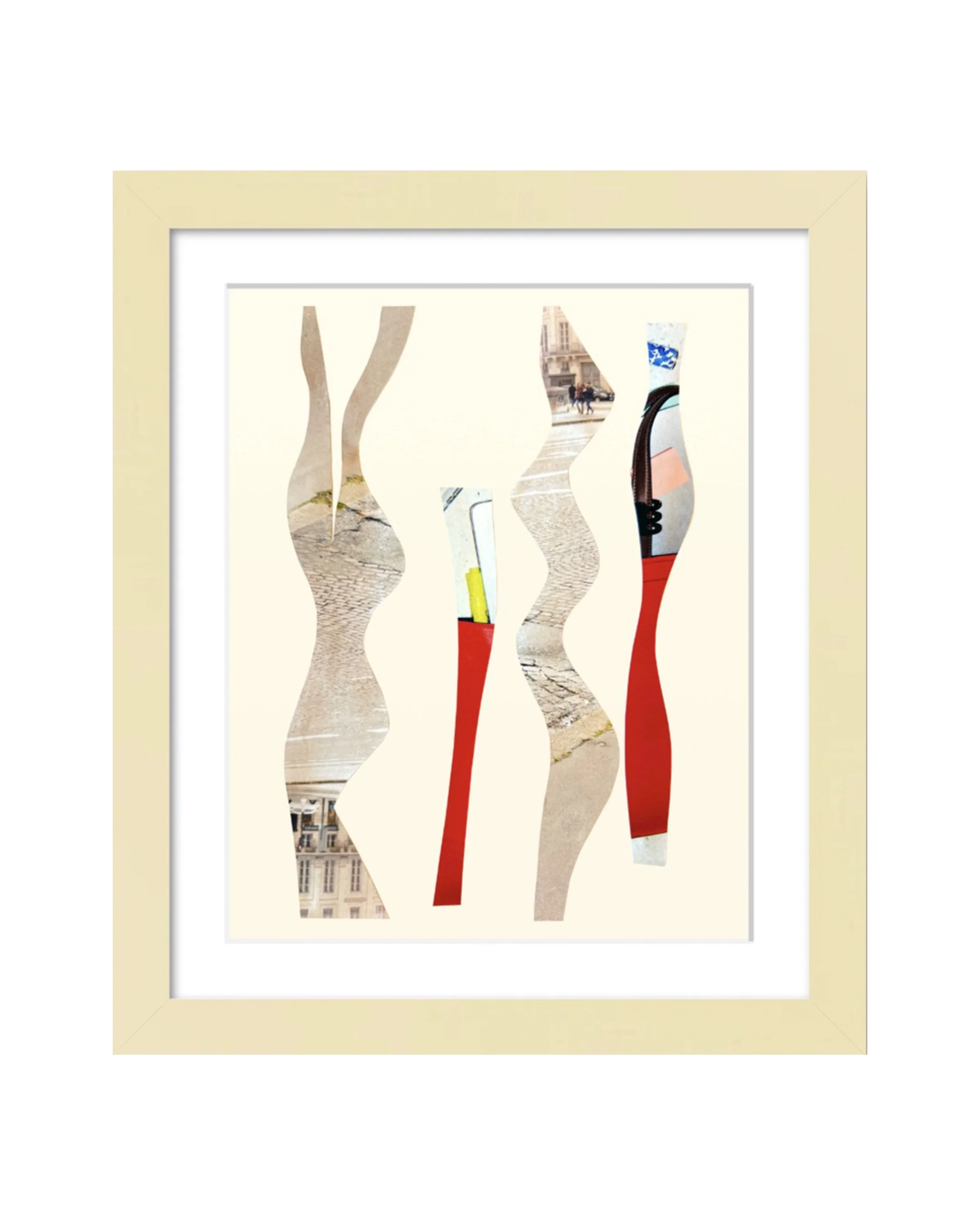 All Of Us. 8x10 collage print, matted & framed. Ceil Diskin-2025.