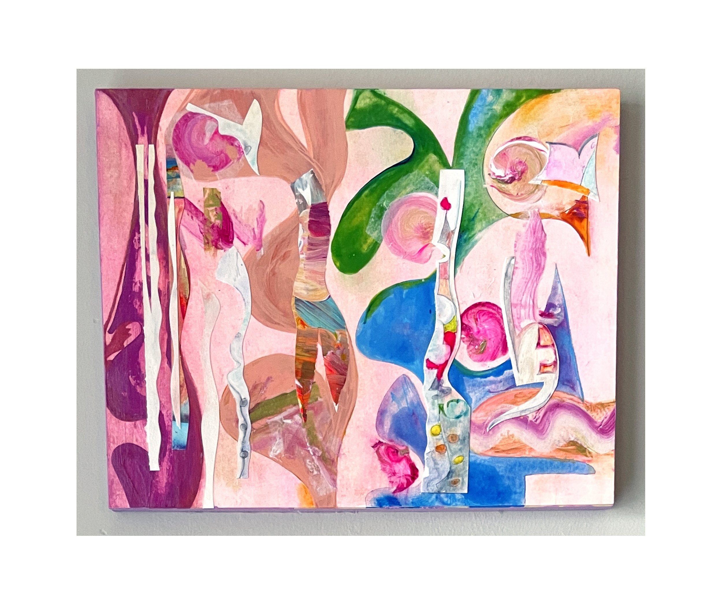 I Know I Love You Better, mixed media collage by Ceil Diskin