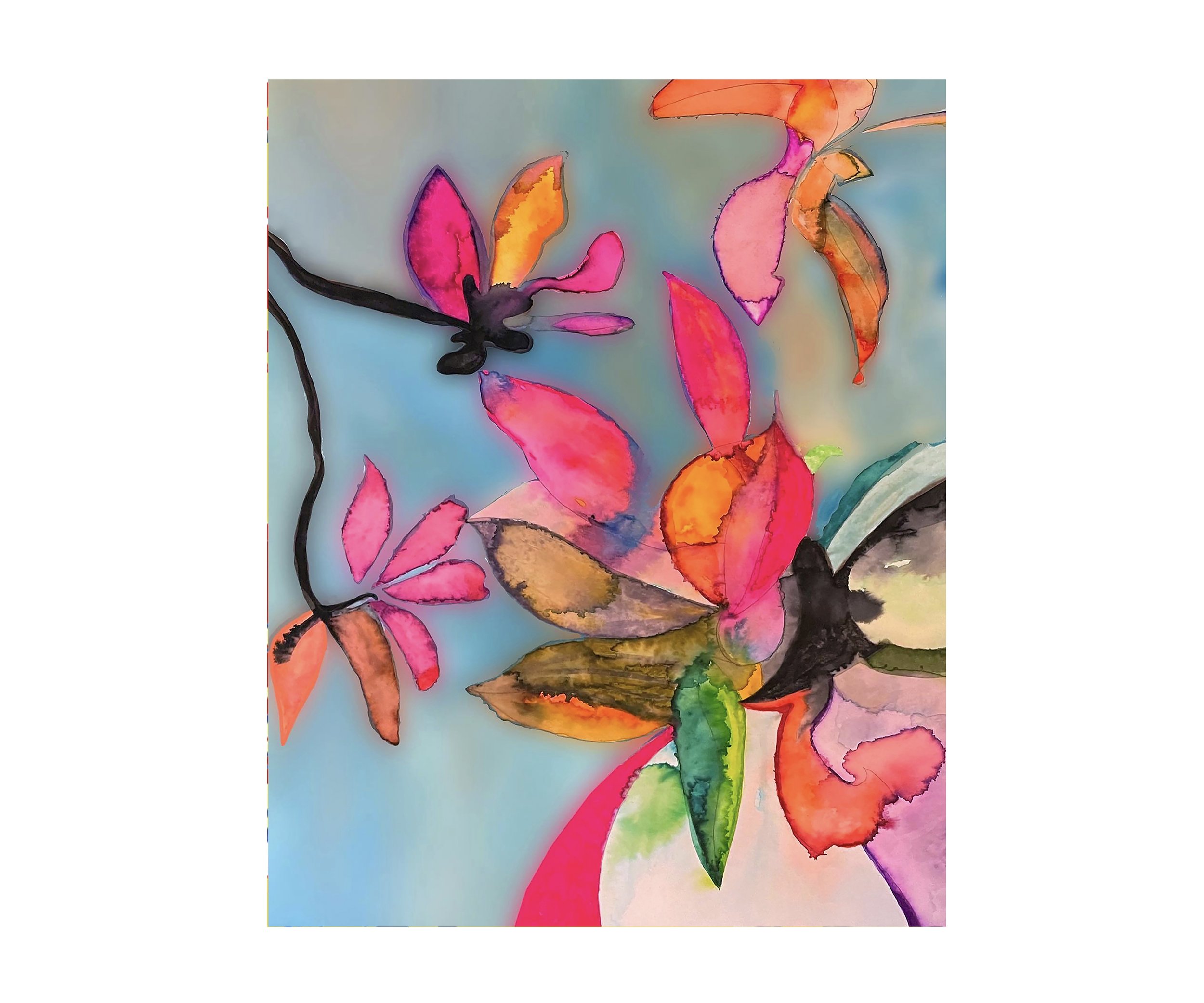Flowering Tree, digital painting print