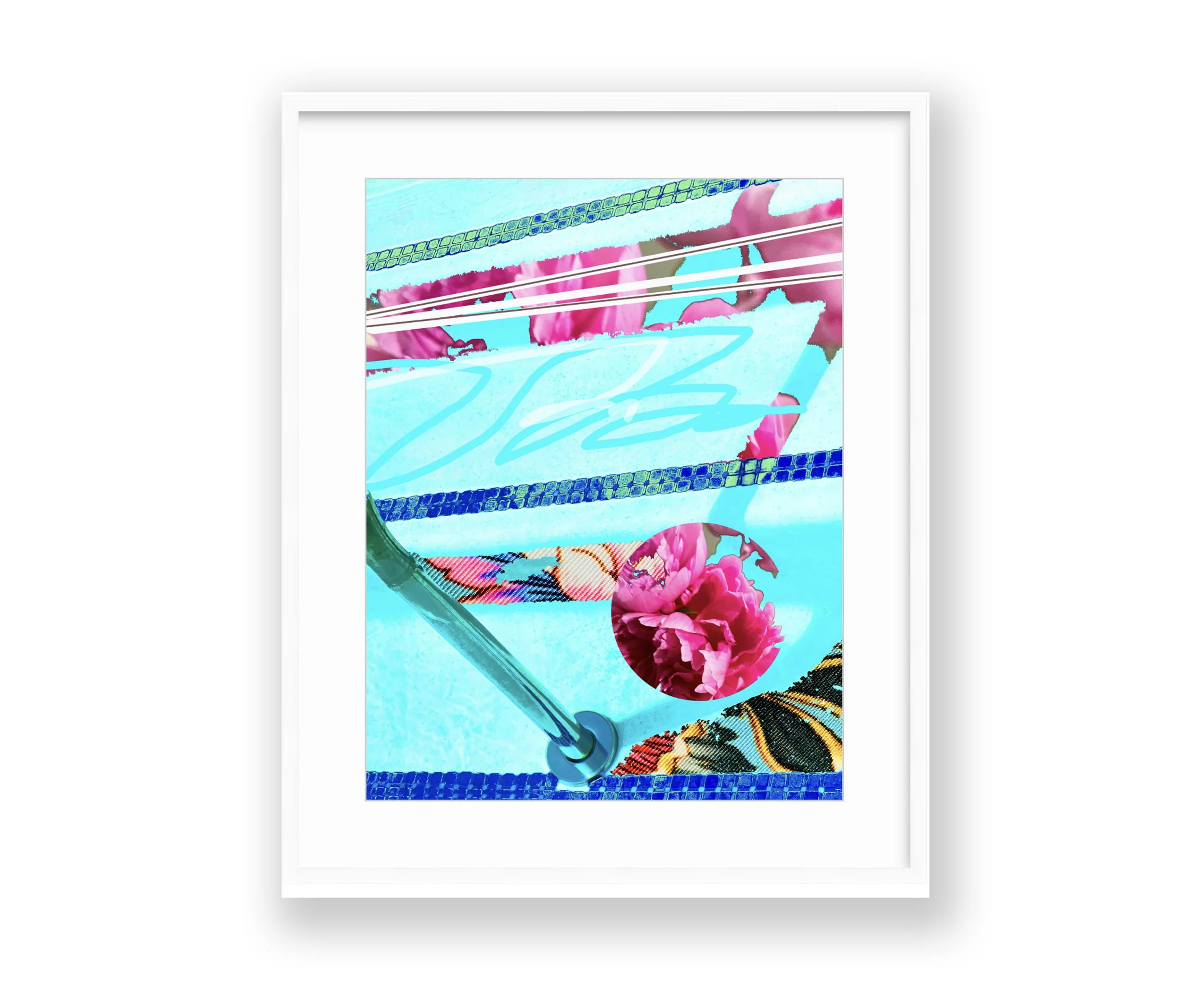Careful, white frame, by Ceil Diskin