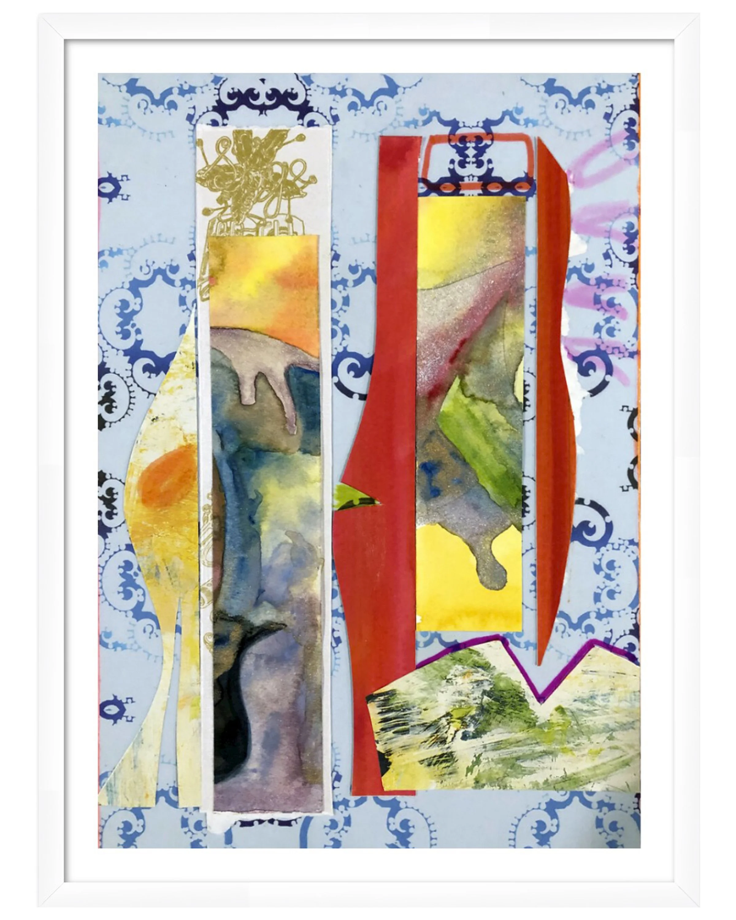 Sevens 24x36_collage print-framed_Ceil Diskin_2020