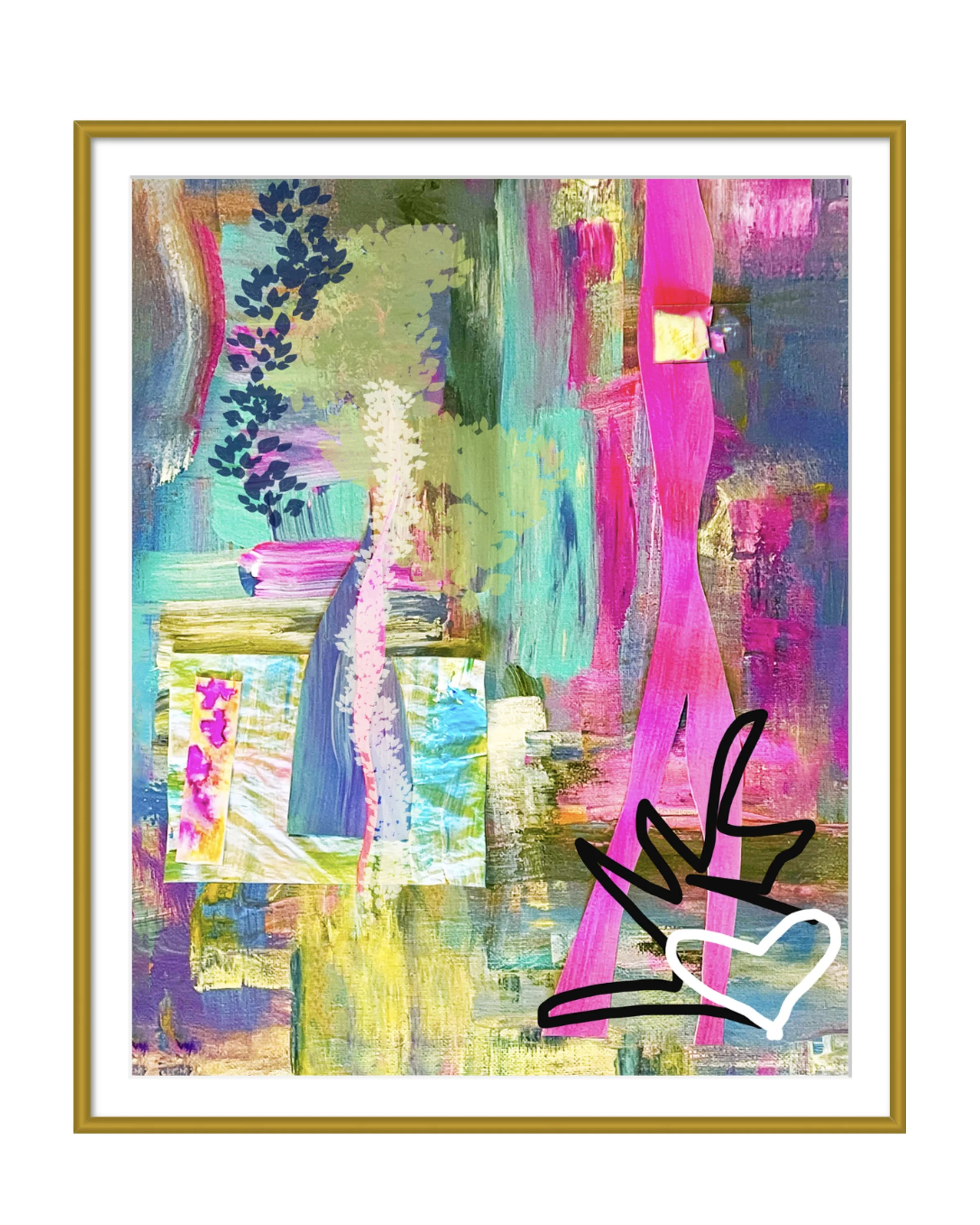 On The Road. 16”x20” digital print, matted & framed. Ceil Diskin, 2025.