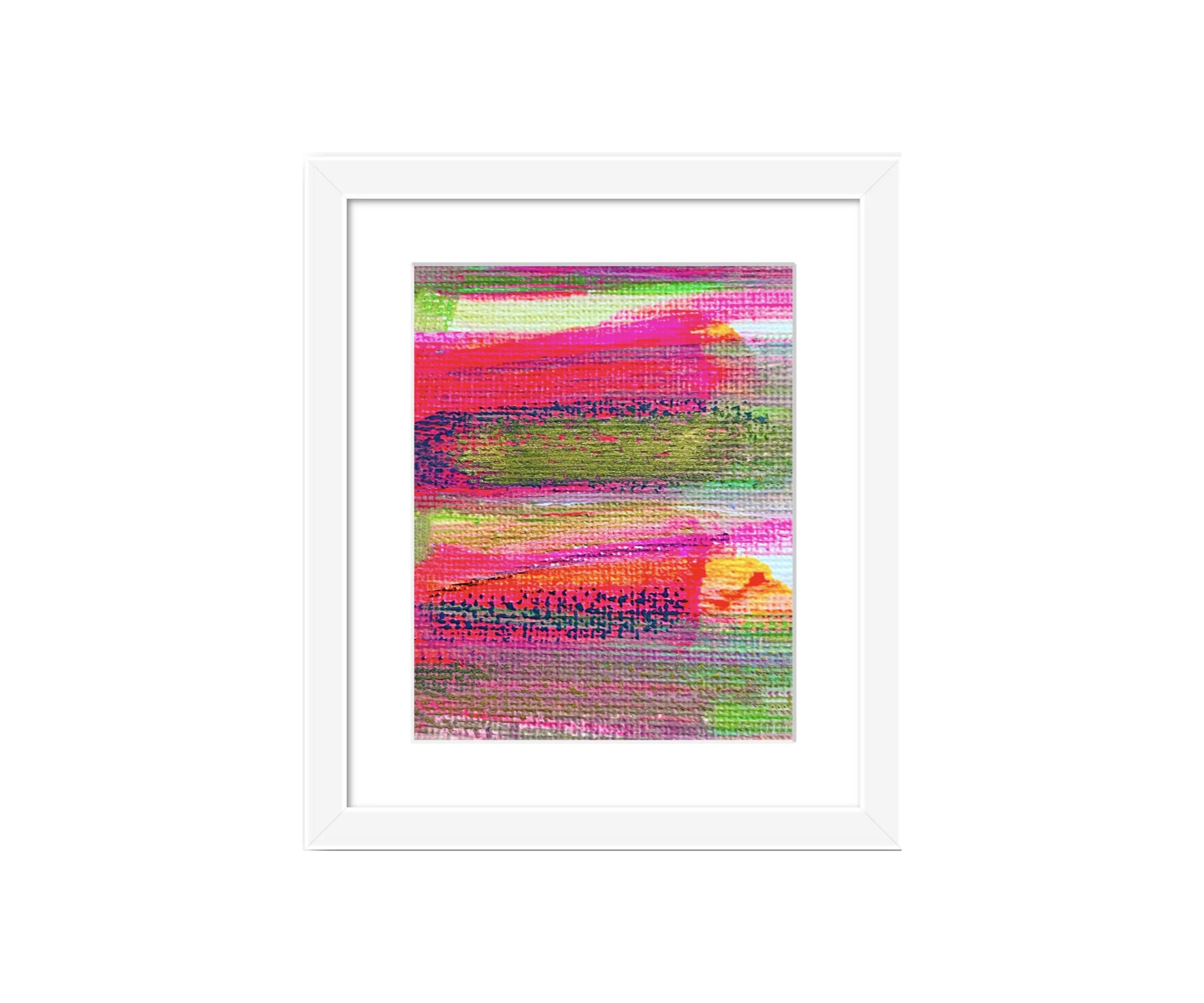 Marching Across white mat & frame-