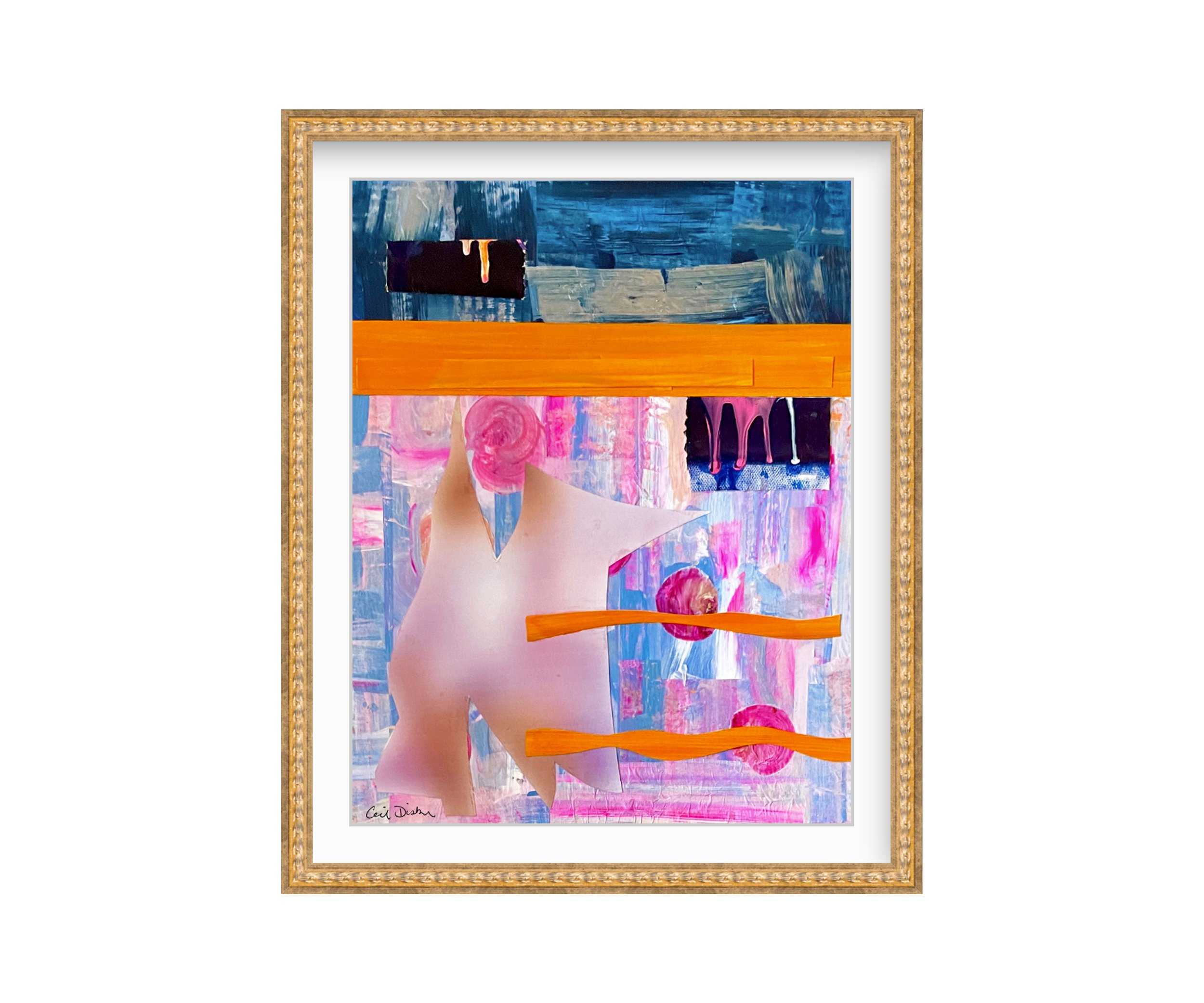 P.S. There's Cake - gold frame