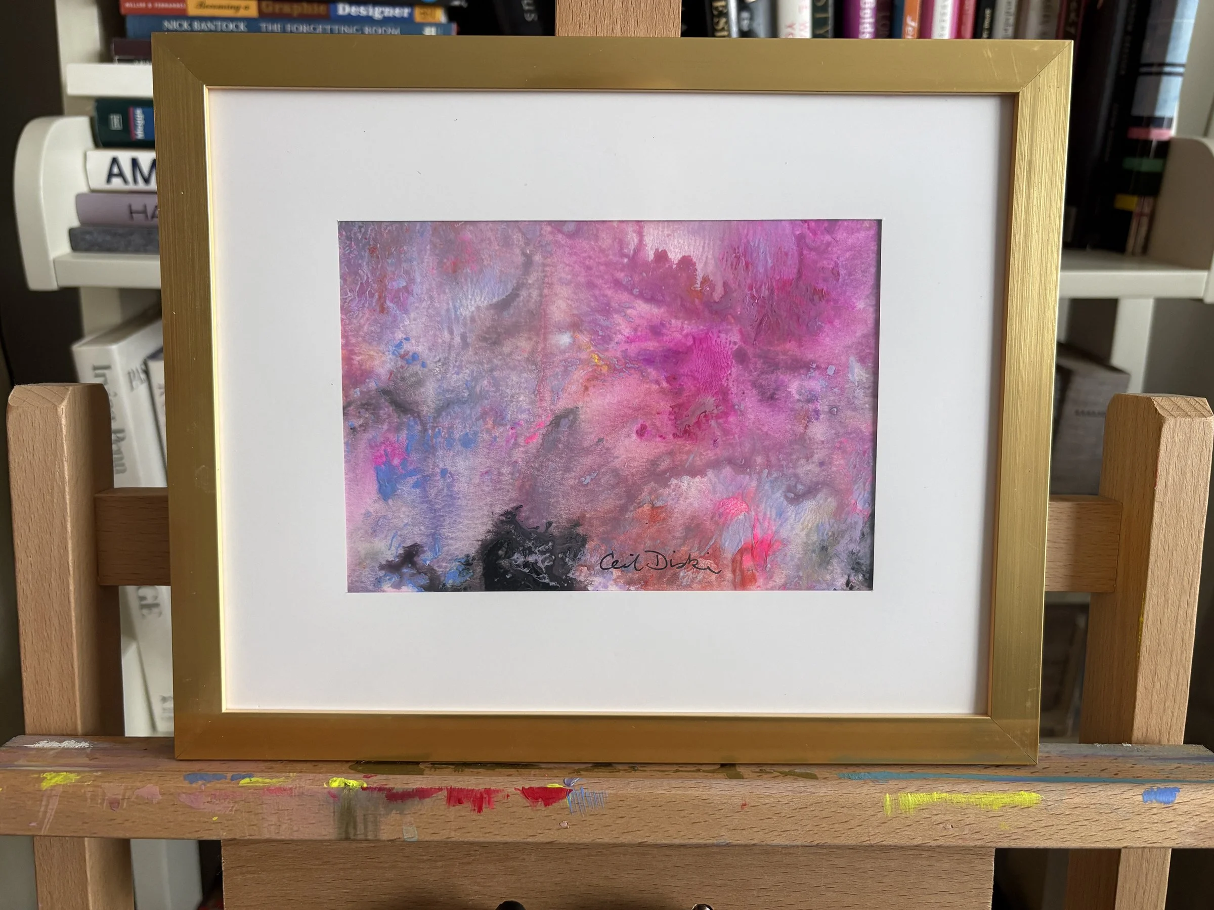 Patrice on easel