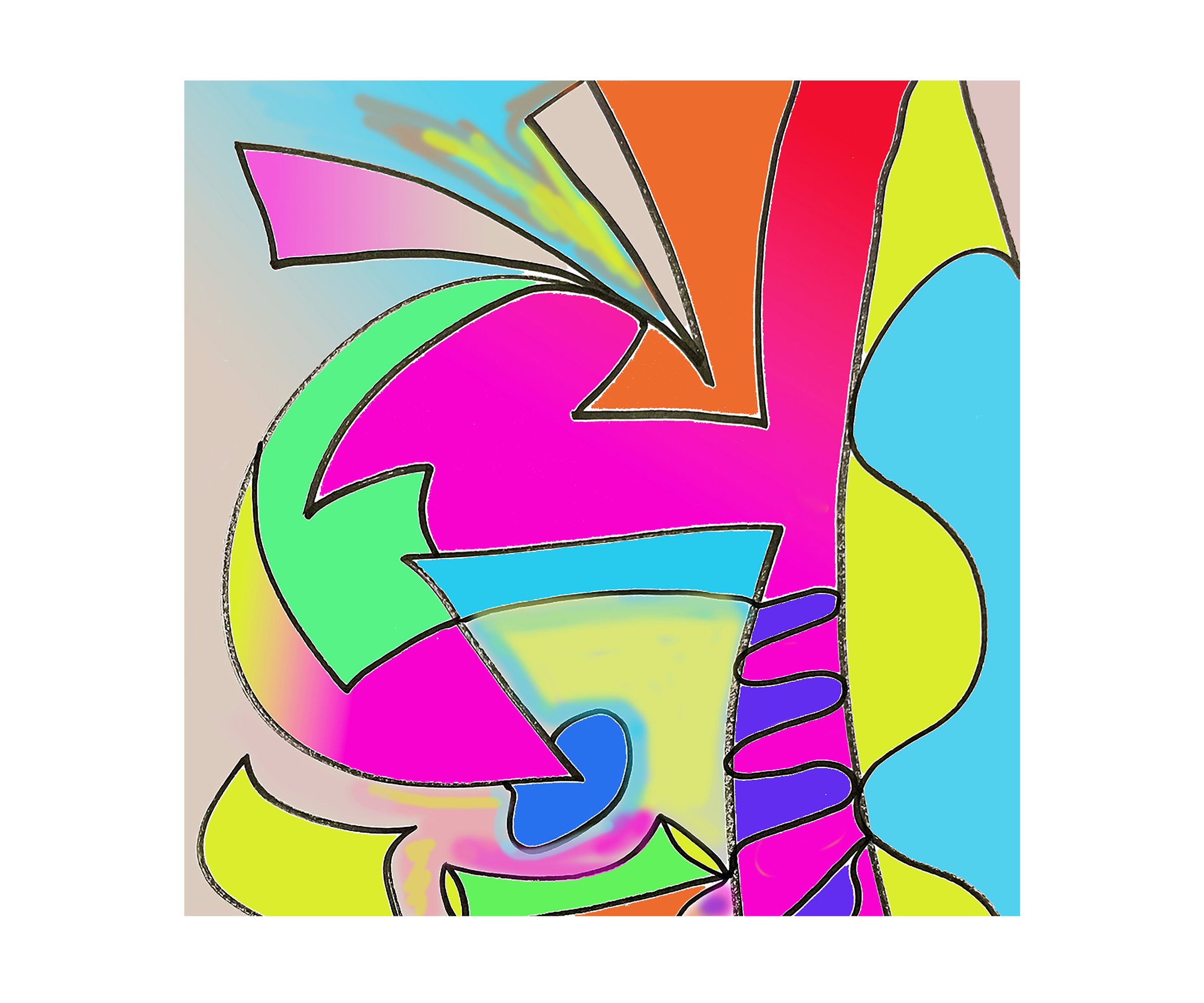 Feeling Festive, Digital Painting, by Ceil Diskin