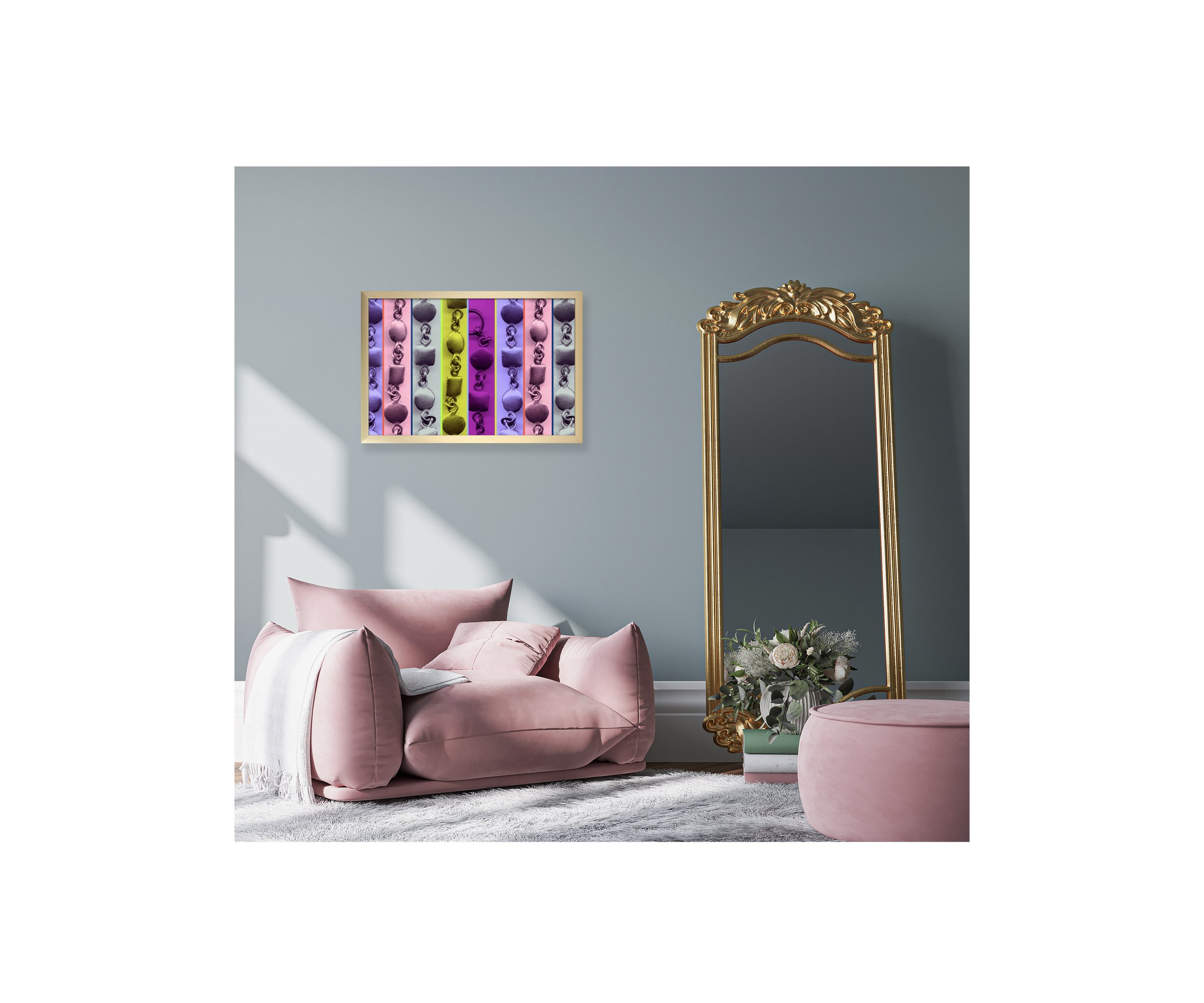 Chains, in boudoir, by Ceil Diskin