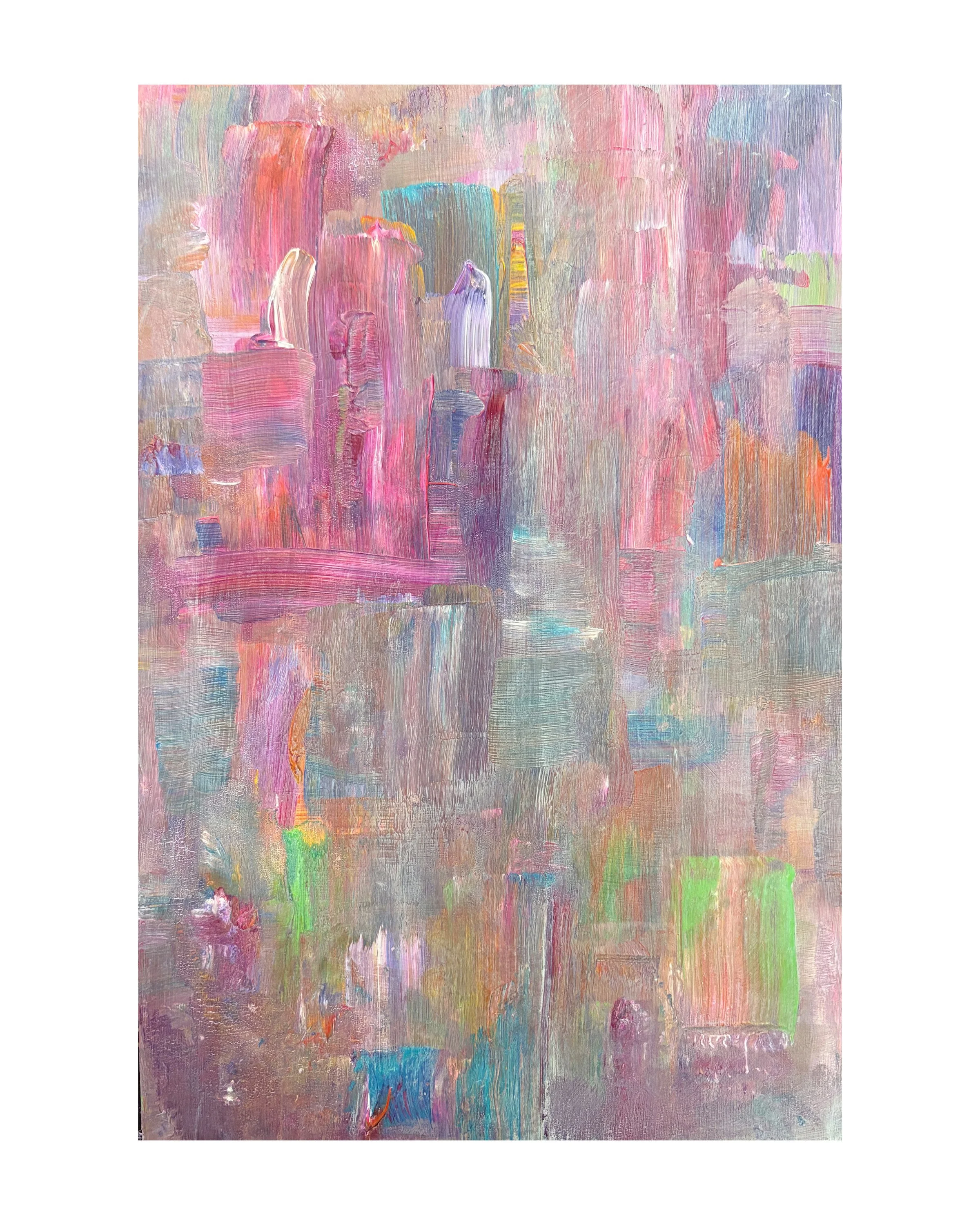 Stolen Birthday 12x18 background painting