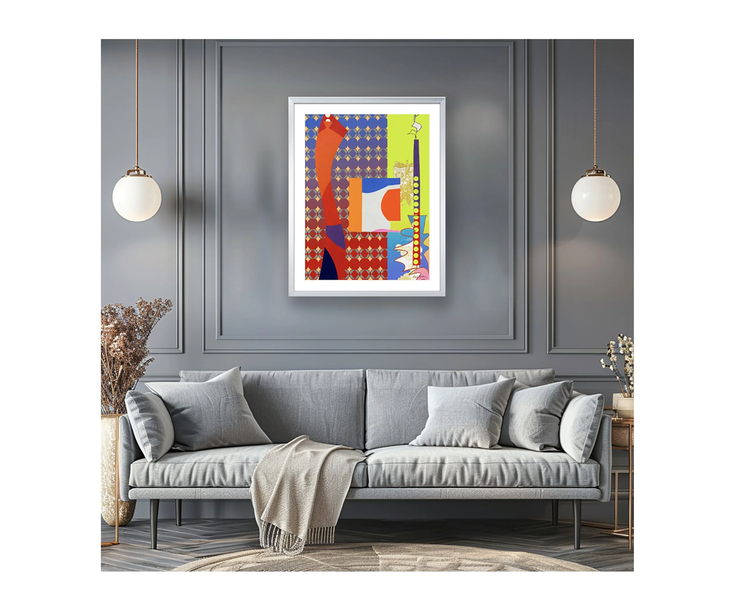Oh Yeah, in elegant living room, by Ceil Diskin