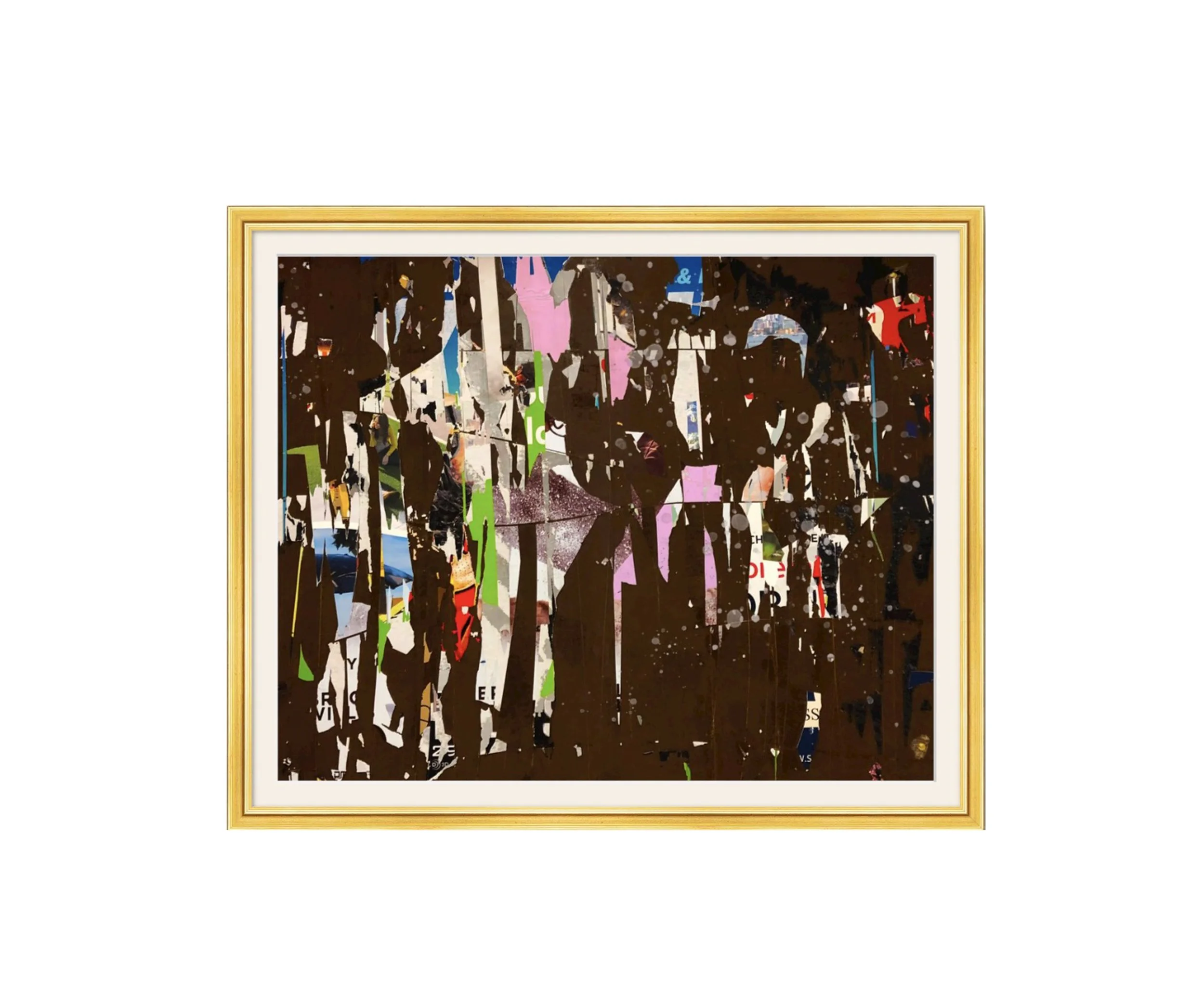 When We Were Strangers, 20x16 digital photo collage, matted & framed.