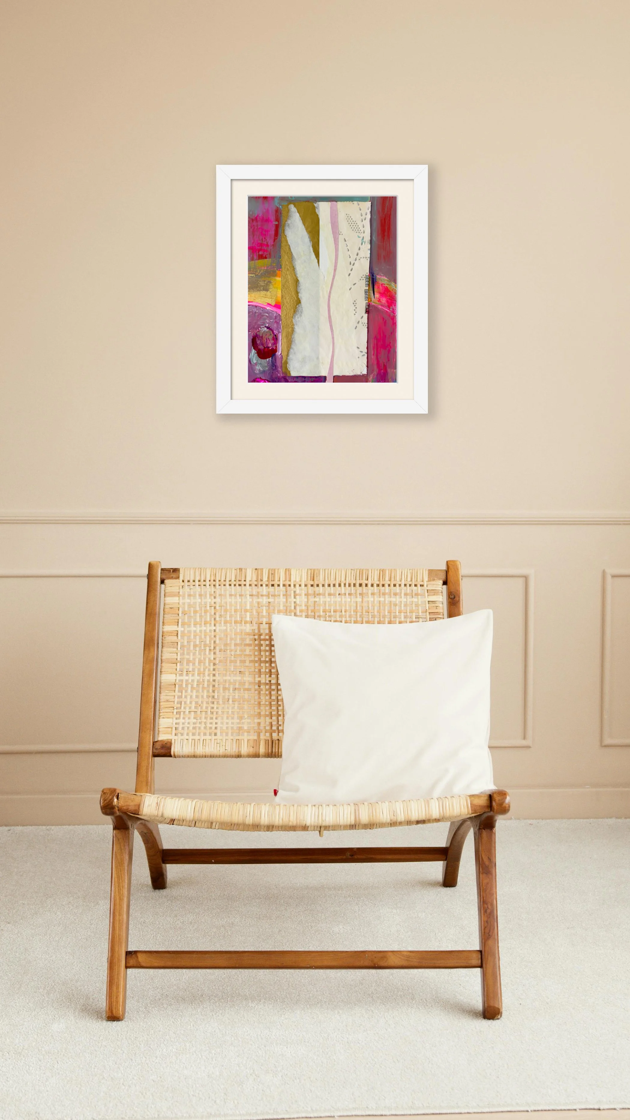 Arabesque Torso, 8x10 Giclée print, matted & framed, in scene. Ceil Diskin 2026.