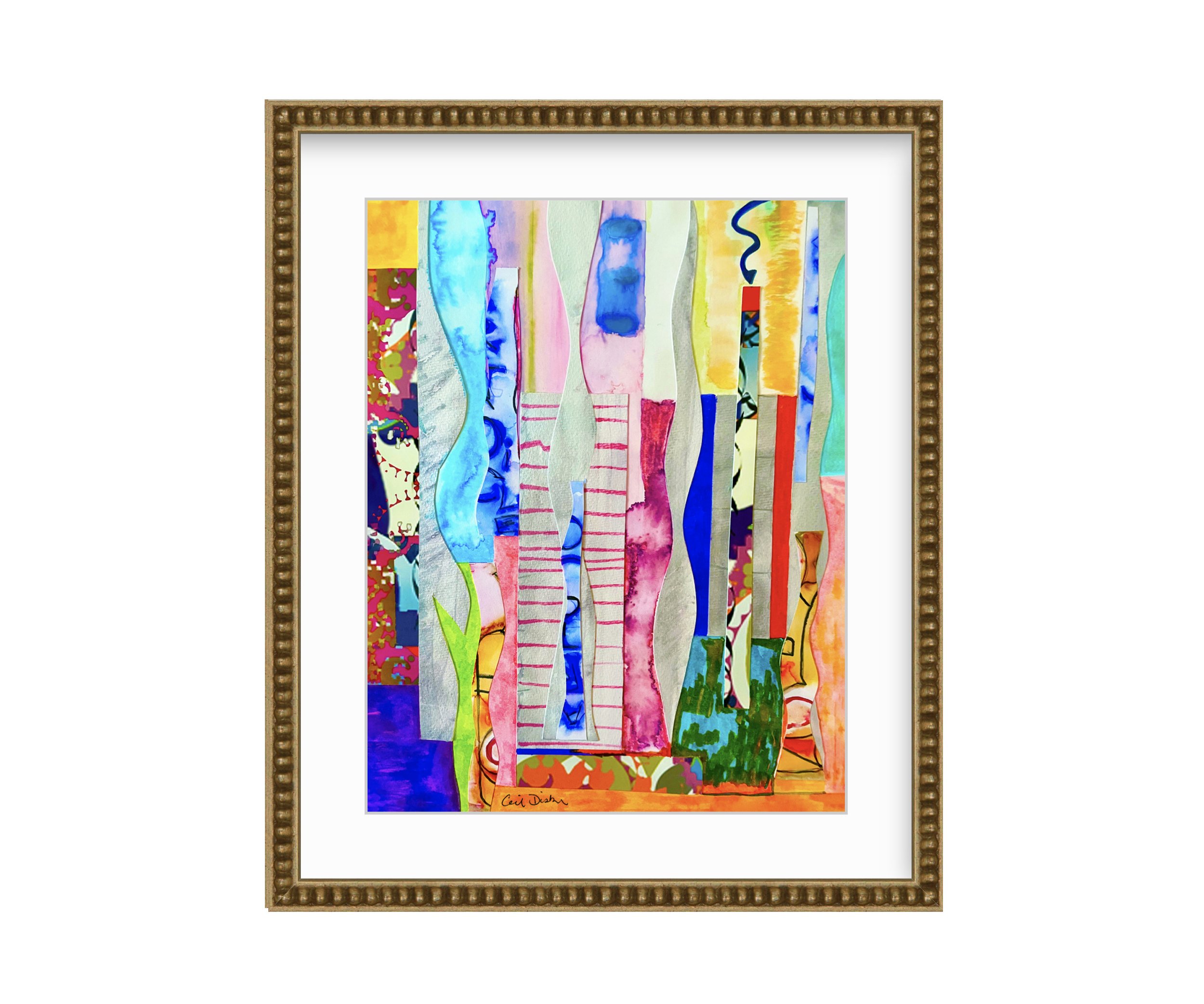 Restless - gold bead frame