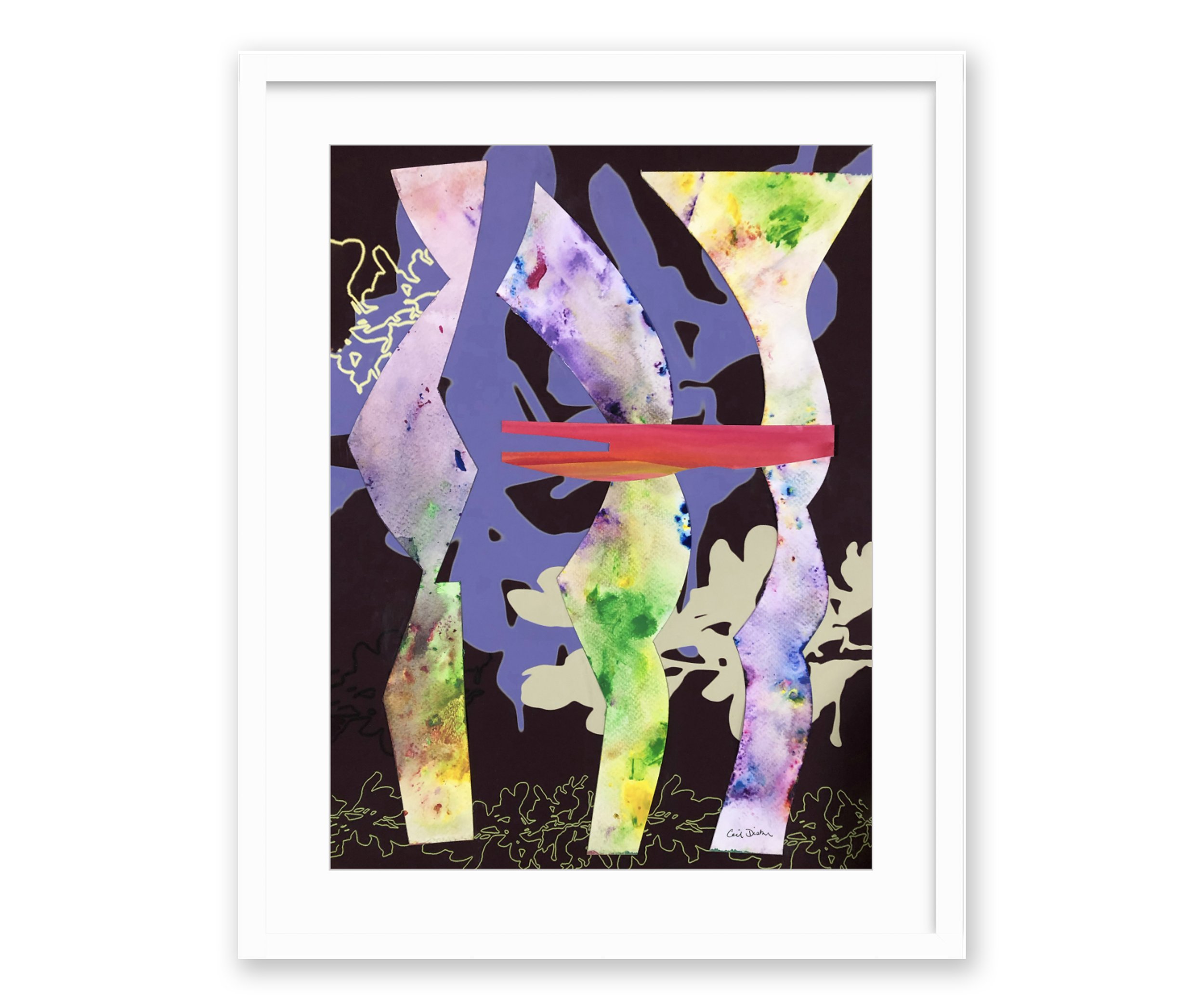 HULA - white frame, white mat (Copy)