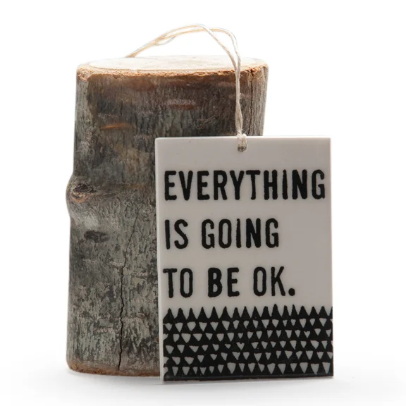 Mary Burrows Porcelain Quote Ornament