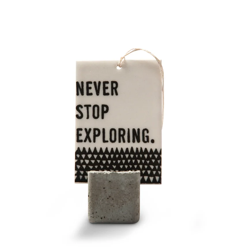 Mary Burrows Porcelain Quote Ornament