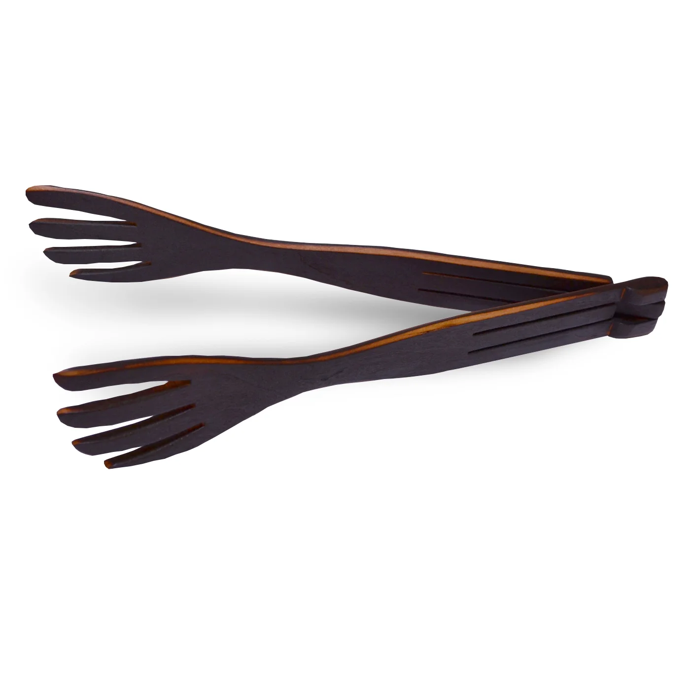 Jonathan Spoon's Flame Blackened Cherry Wood Forked Tongs