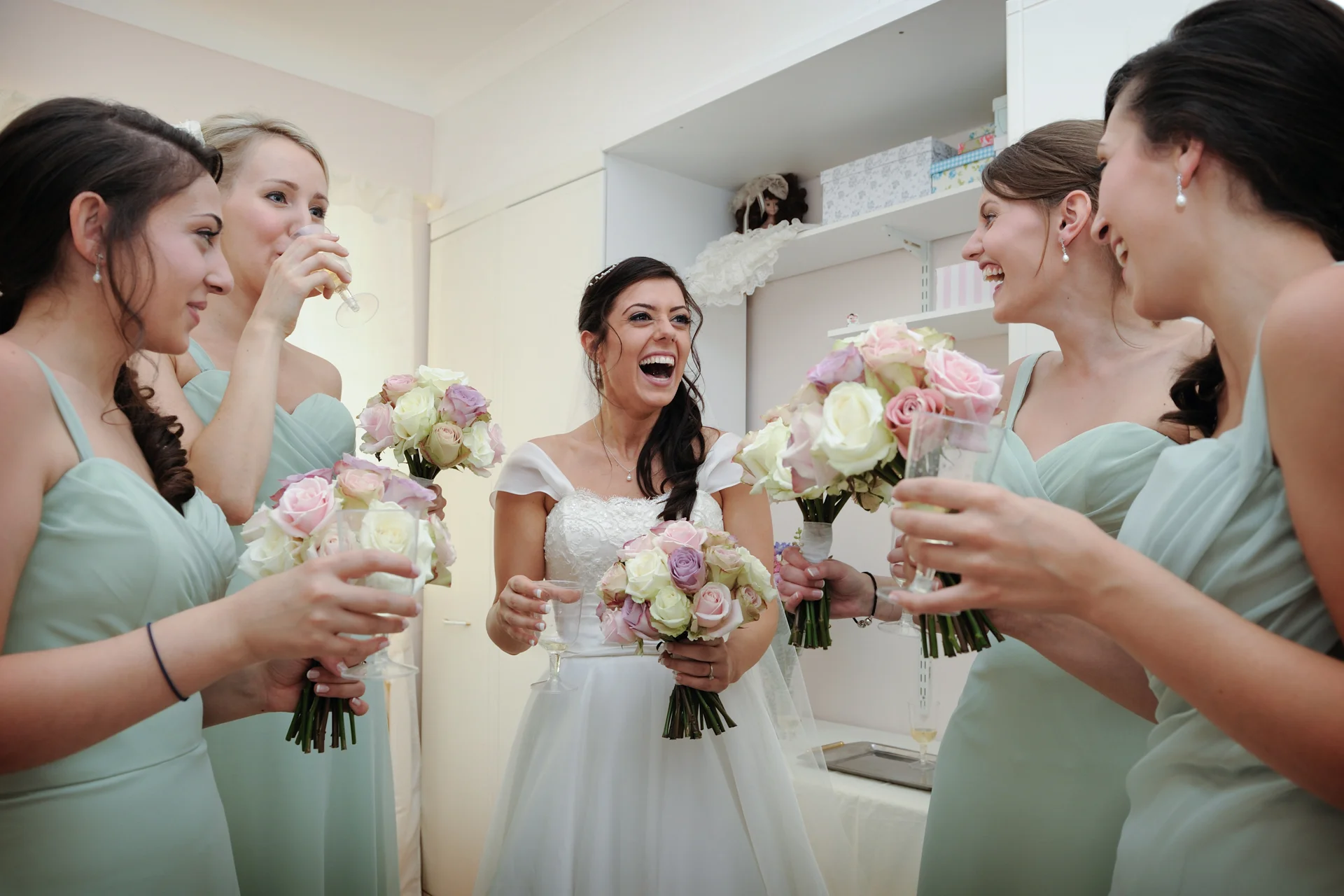 Bridesmaids and Bride Reading Salisbury
