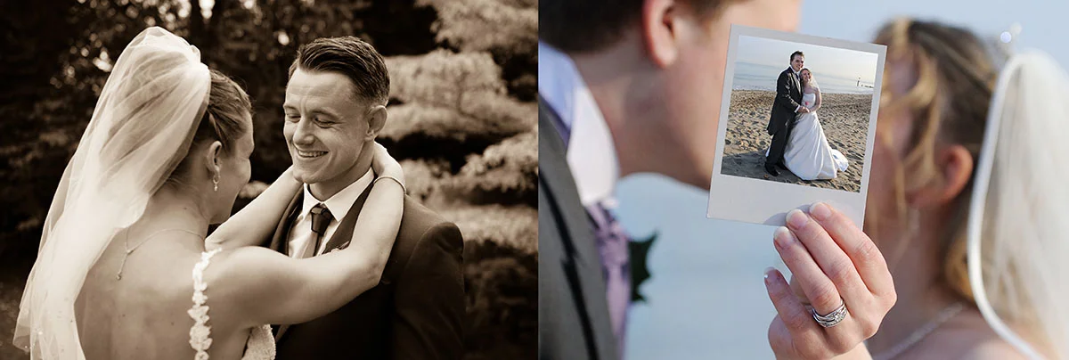 Wedding couple in Newbury photo