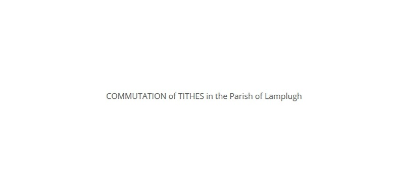 Lamplugh Tithe Apportionment 1837