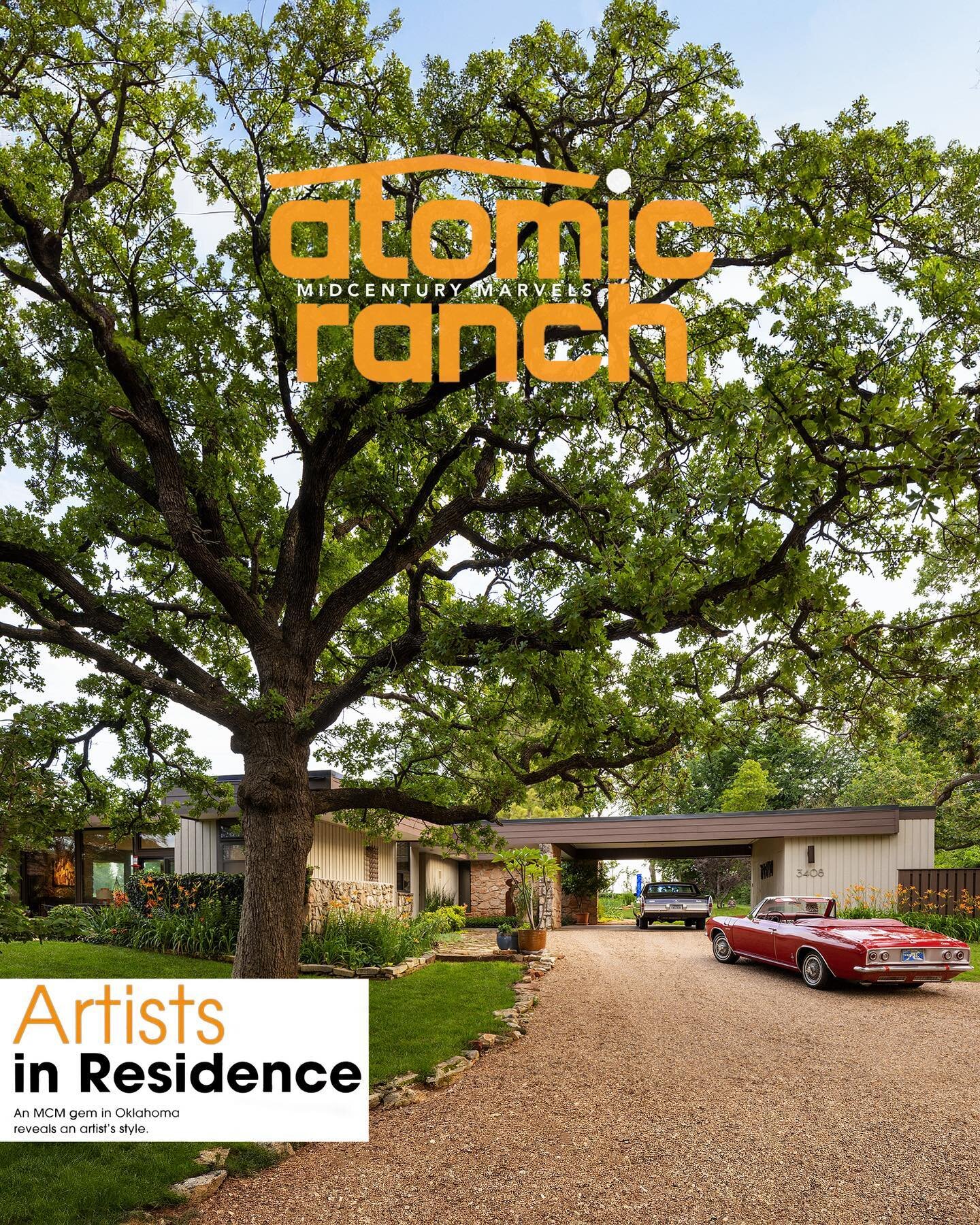 I'm excited to share the release of this fall's issue of @theatomicranch, featuring this Mid-Century Modern gem designed by local legend George Seminoff in 1962. This issue takes you on a 12-page journey into the home of my dear friends and artists, 