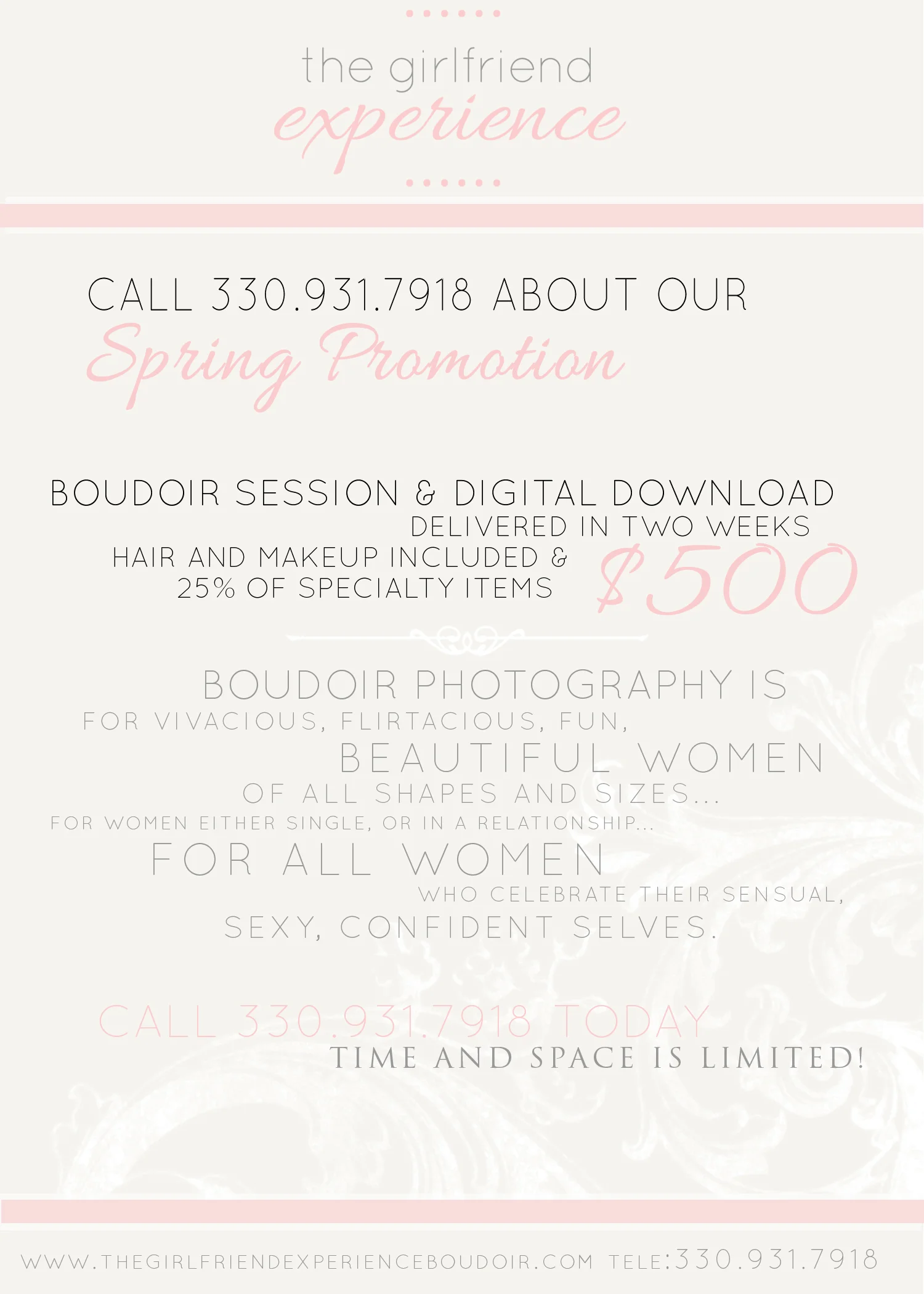 pittsburgh boudoir photography specials