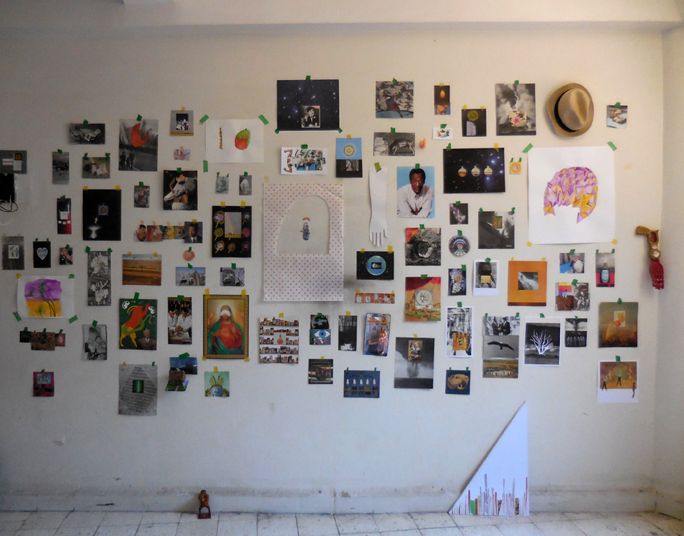   _____VON_____  residency project,  Collage Wall&nbsp; with David Bellemare, Philippe Caron-Lefèbvre &amp;&nbsp;Raul Aguilar 