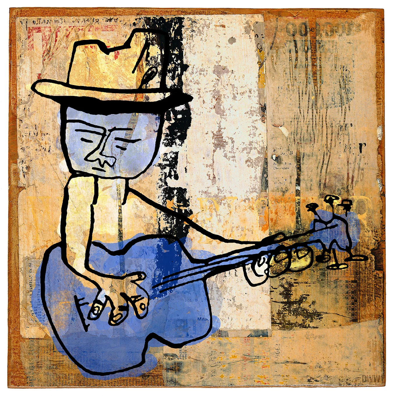 I drew the line drawing for this on a napkin. Then made it awesome in Photoshop