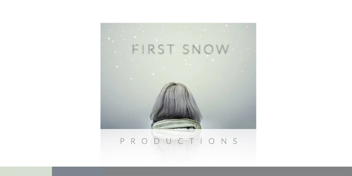 Actress &amp; Producer Neve Campbell needed a logo for her production company. The First Snow idea evoked a beautiful, wistful image for the logo