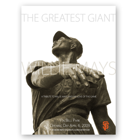 Willie Mays Day poster for SF Giants