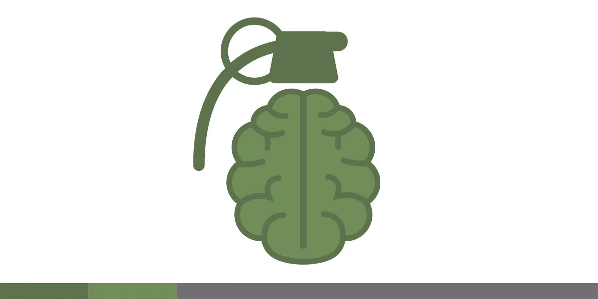 FragOUT. A cool apparel company needed a cool logo. Their tagline was mind blowing design, so I made this for them.