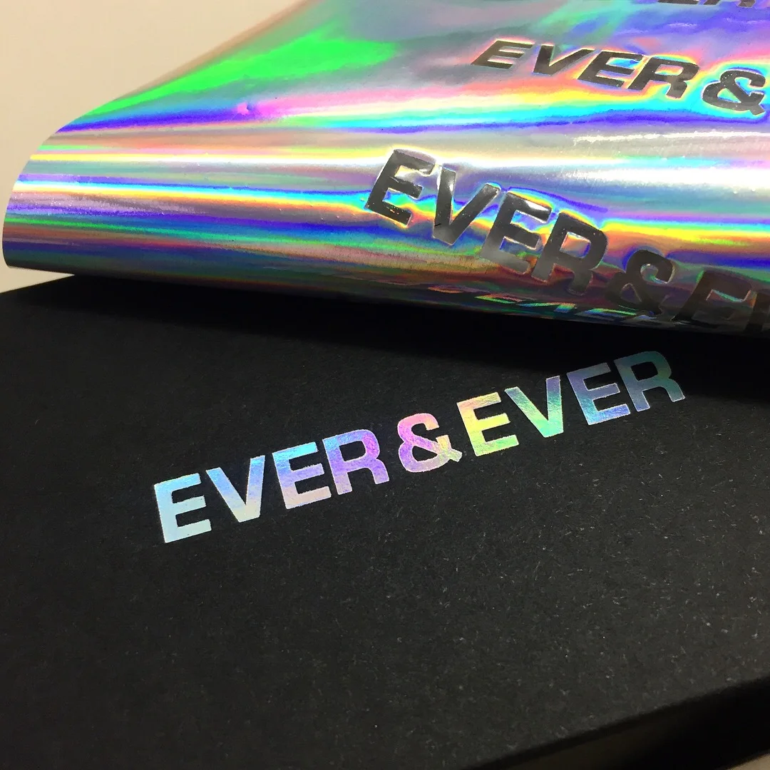  Holographic foil printing / debossing  Business cards / custom boxes  Printed for Ever &amp; Ever Agency&nbsp;  By www.dot-studio.org 