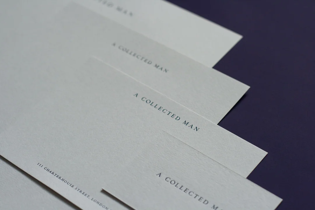 Business stationery. Paper: Colorplan Printing: Foil blocking By: Dot Studio London