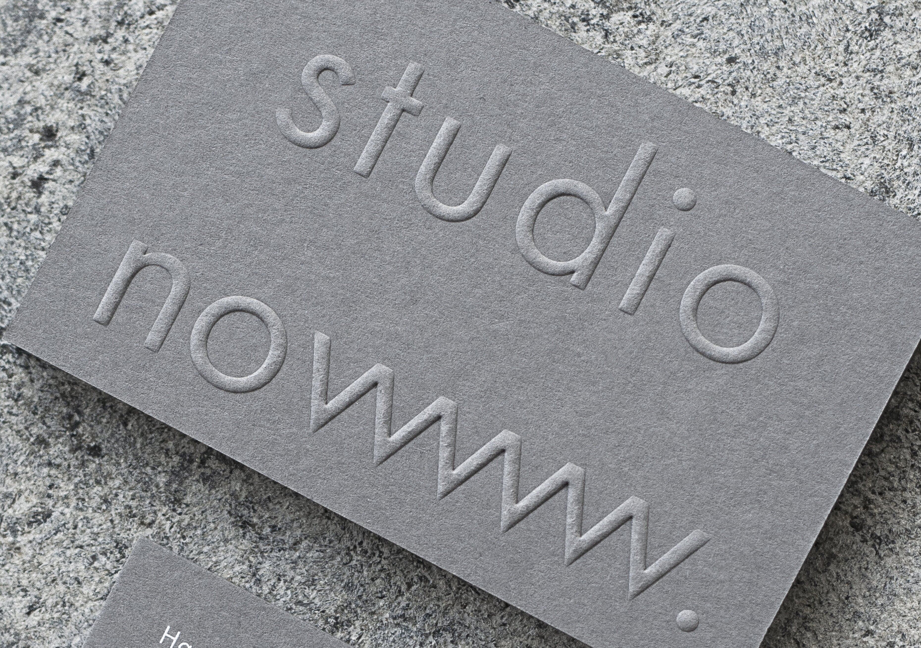 Business Cards - Press Embossing - Blind, Embossing Ink 