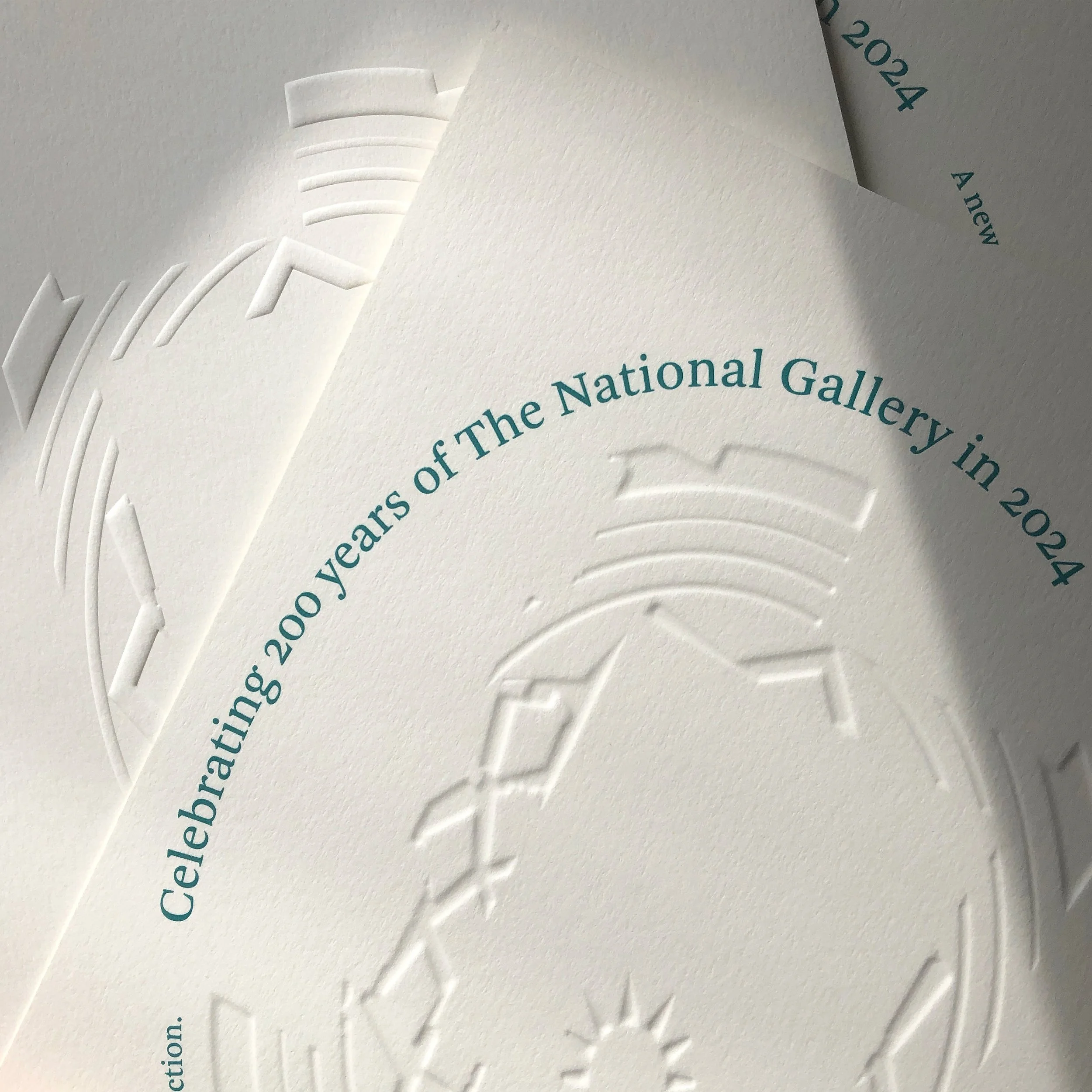 embossing + screen printing