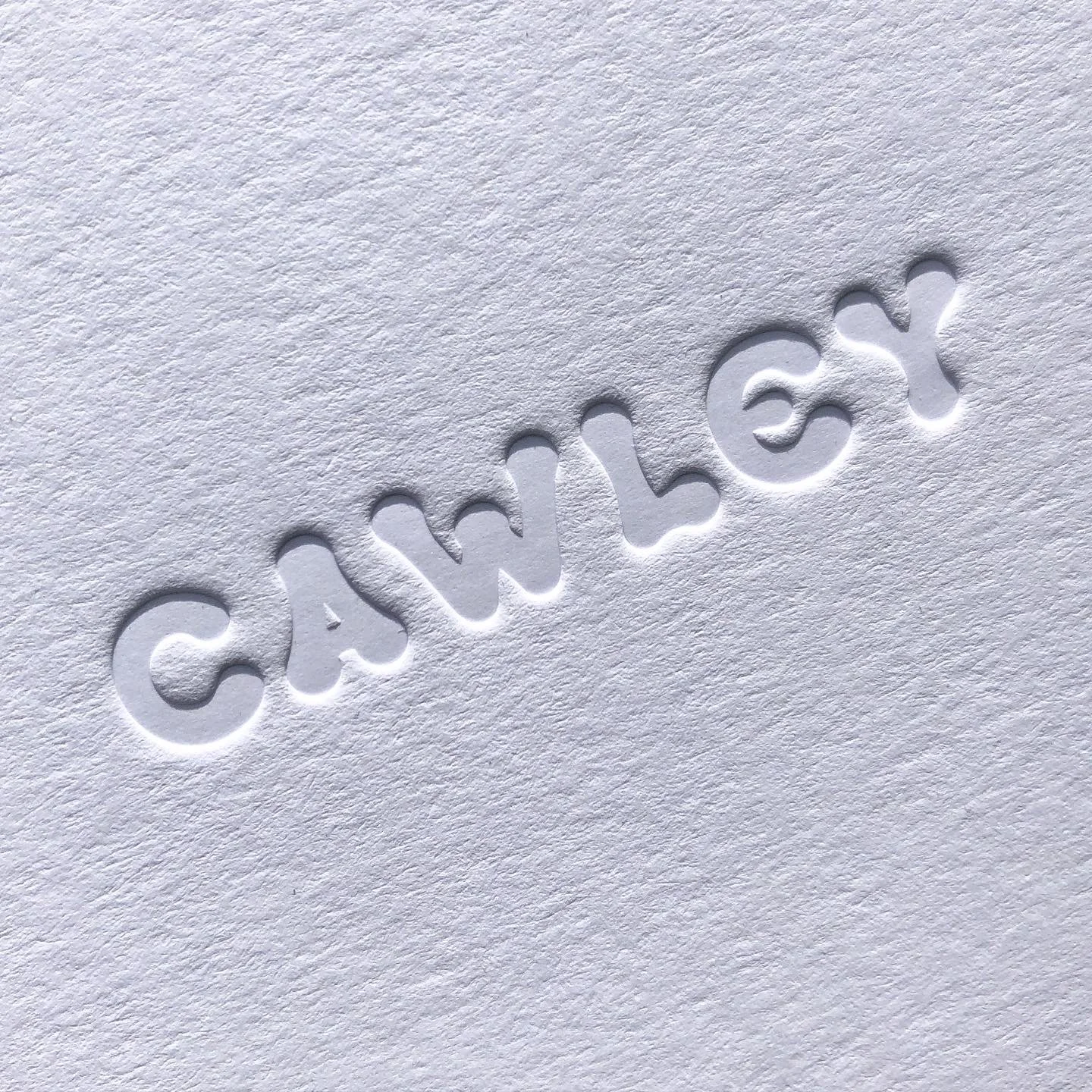 Blind debossing example 