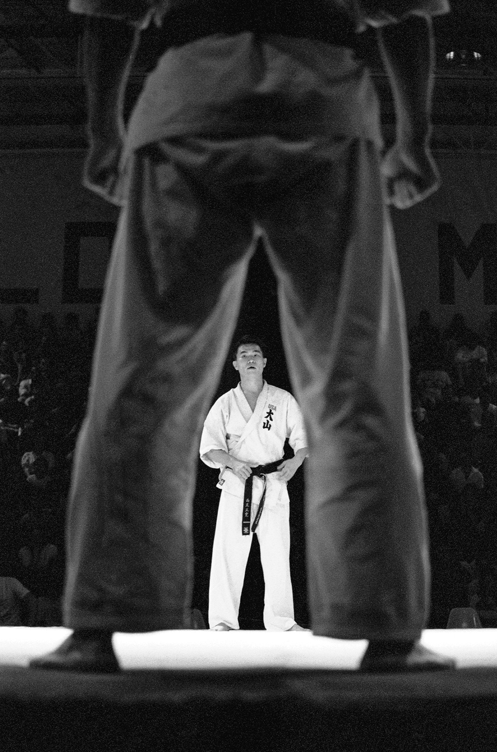  These pictures are from a tournament between various Tri-state Kyokushin Karate schools; I knew folks from the  New York Oyama school . Kyokushin is known as a traditional, hard-ass, bareknuckle style; some folks still apprentice in the old way by l