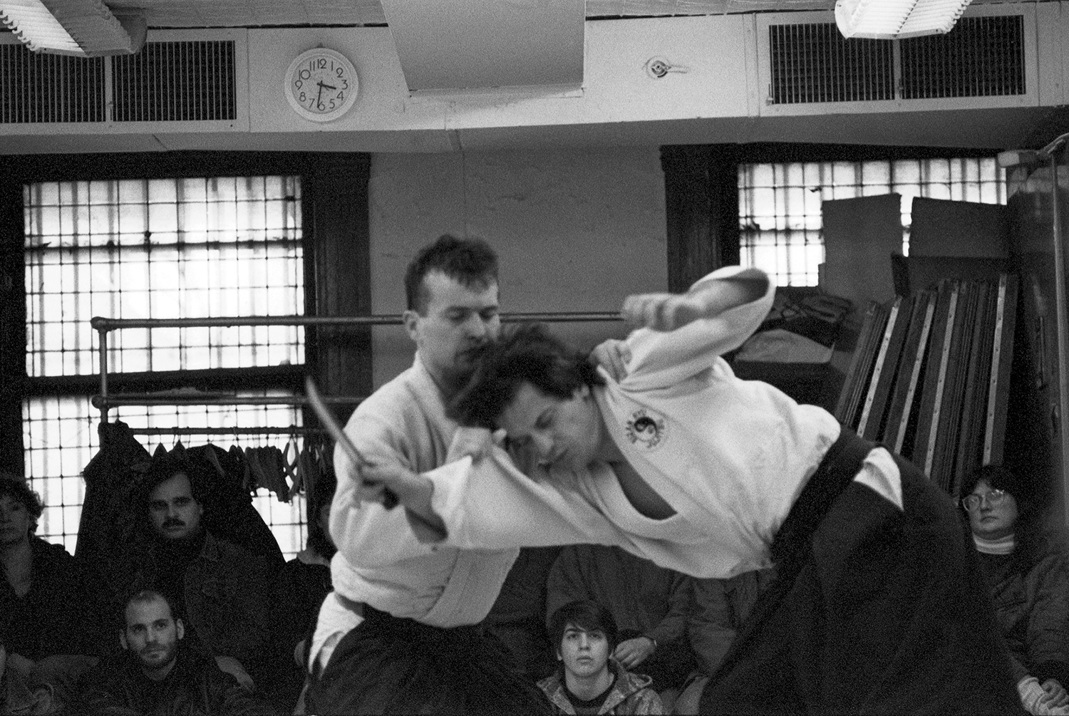  That’s Ivan Guerra on the left; these are outtakes from his black belt test at the Eizan Ryu Ju-jitsu school. It went on for hours. The school was founded uptown in the Carlito’s Way era; Japanese in lineage, Filipino by instruction, Puerto Rican by