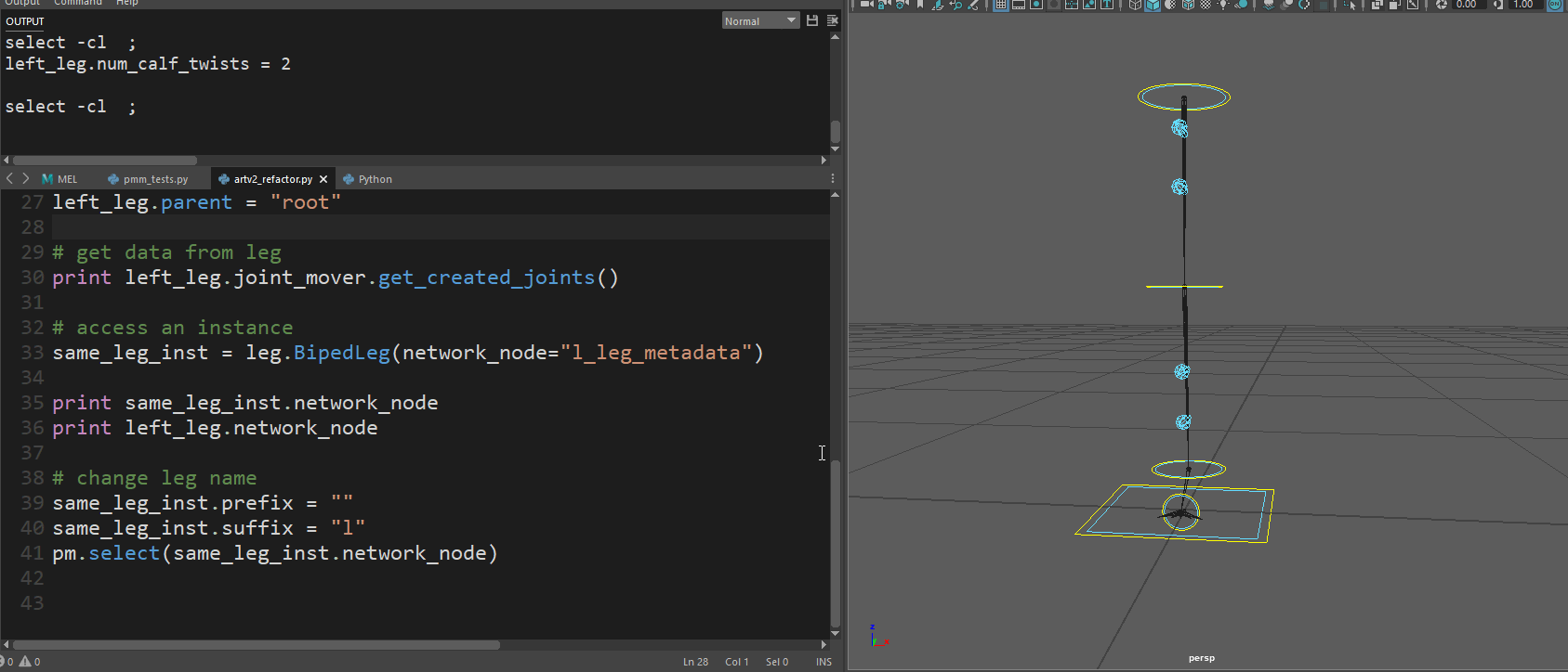 Accessing an instance of a component by passing in its metanode.