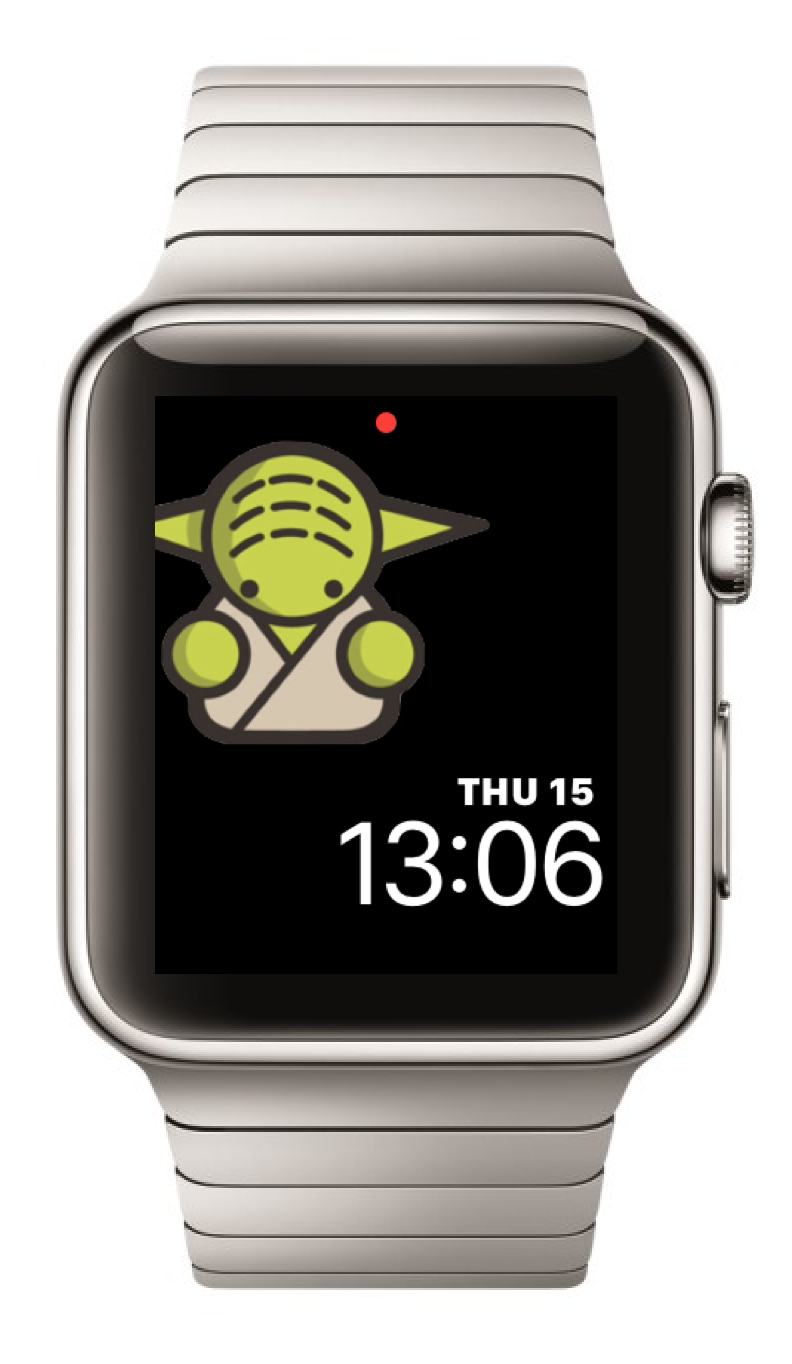 digital apple watch face