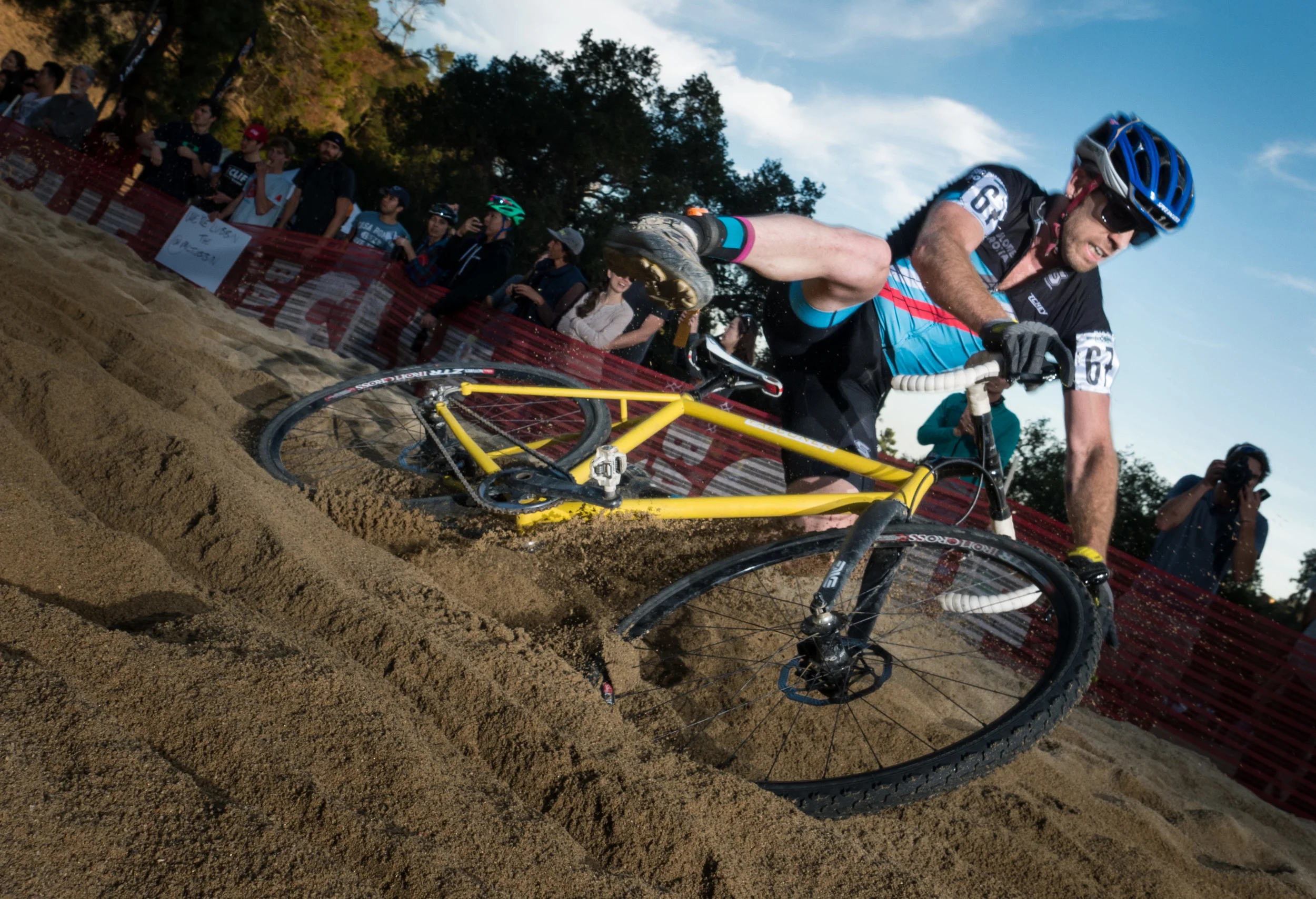 Falling off the bike in the sand pit- Lumix DMC-GX7, Olympus 12mm F2 lens, Lumopro Strobes
