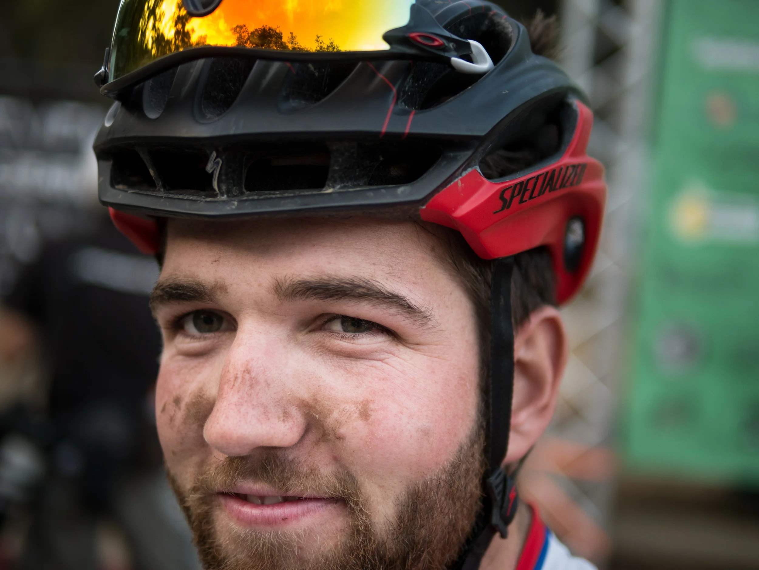 Portrait of a cyclocross racer - Lumix DMC-GX7, Lumix 25mm f1.4 lens