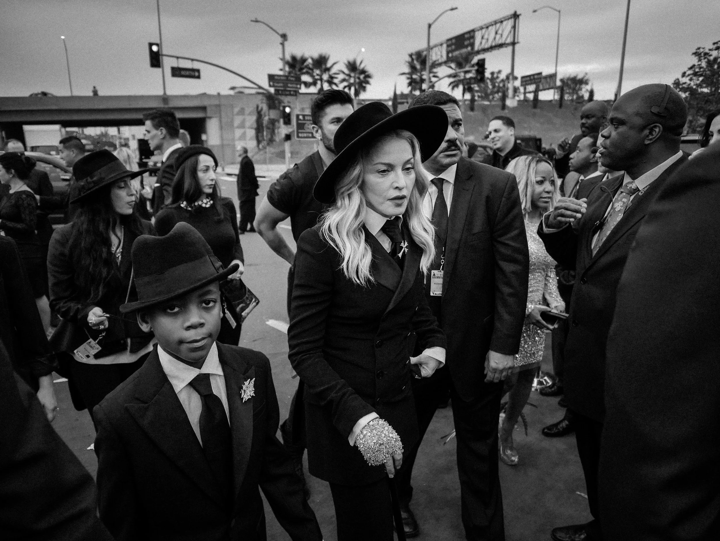 Madonna and her son David Banda