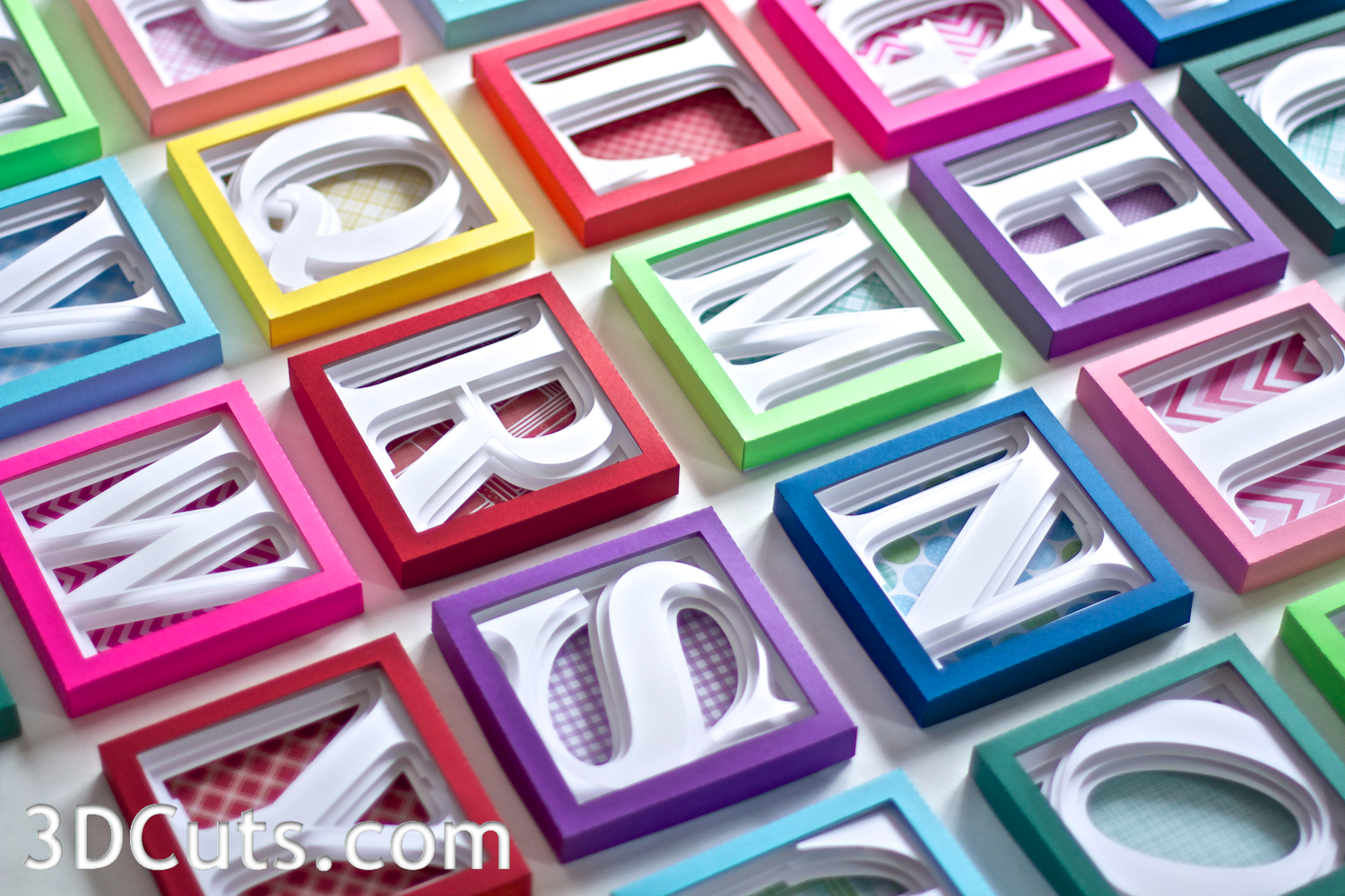 Download Tutorial Alphabet Shadow Box 3dcuts Com