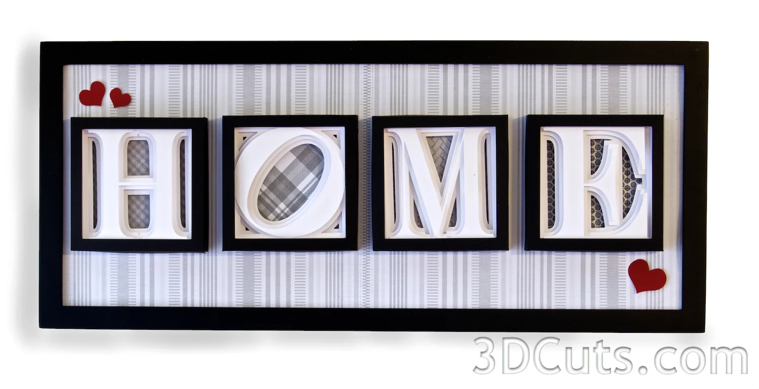 Alphabet Shadow Box Display —