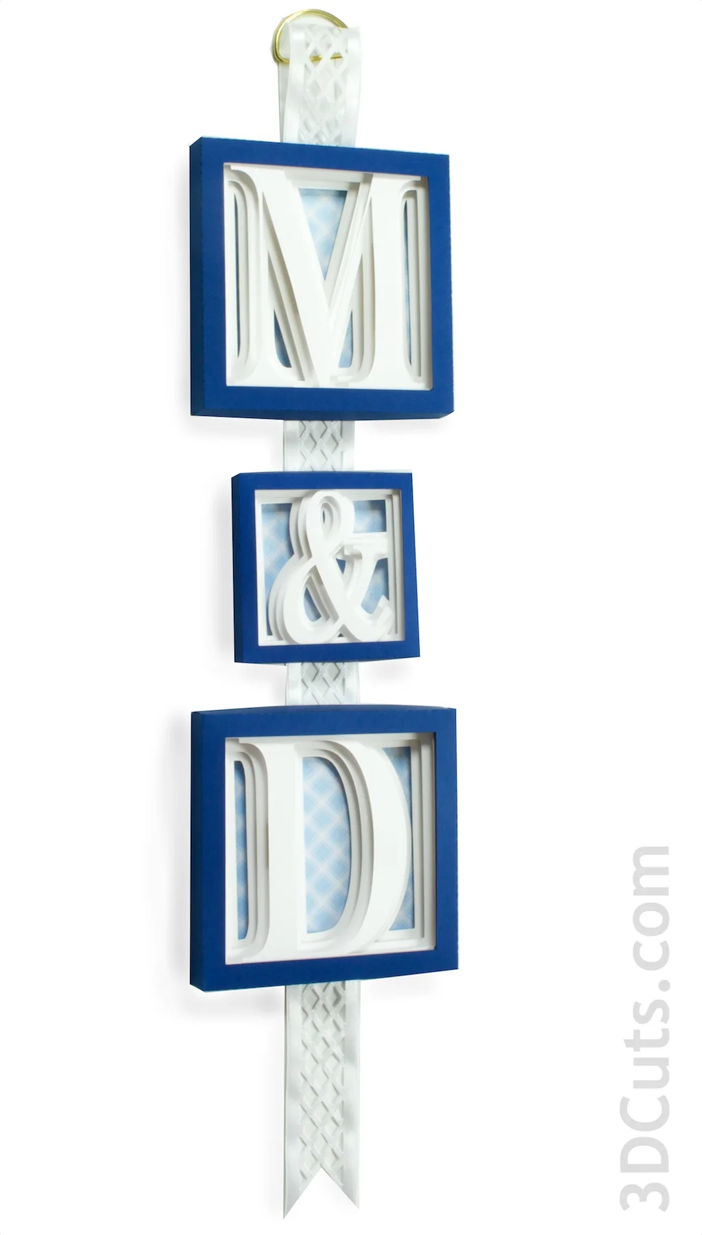 Alphabet Shadow Boxes by 3DCuts.com, Marji Roy, 3D cutting files in .svg, .dxf, and .pdf formats for use with Silhouette and Cricut cutting machines, paper crafting files